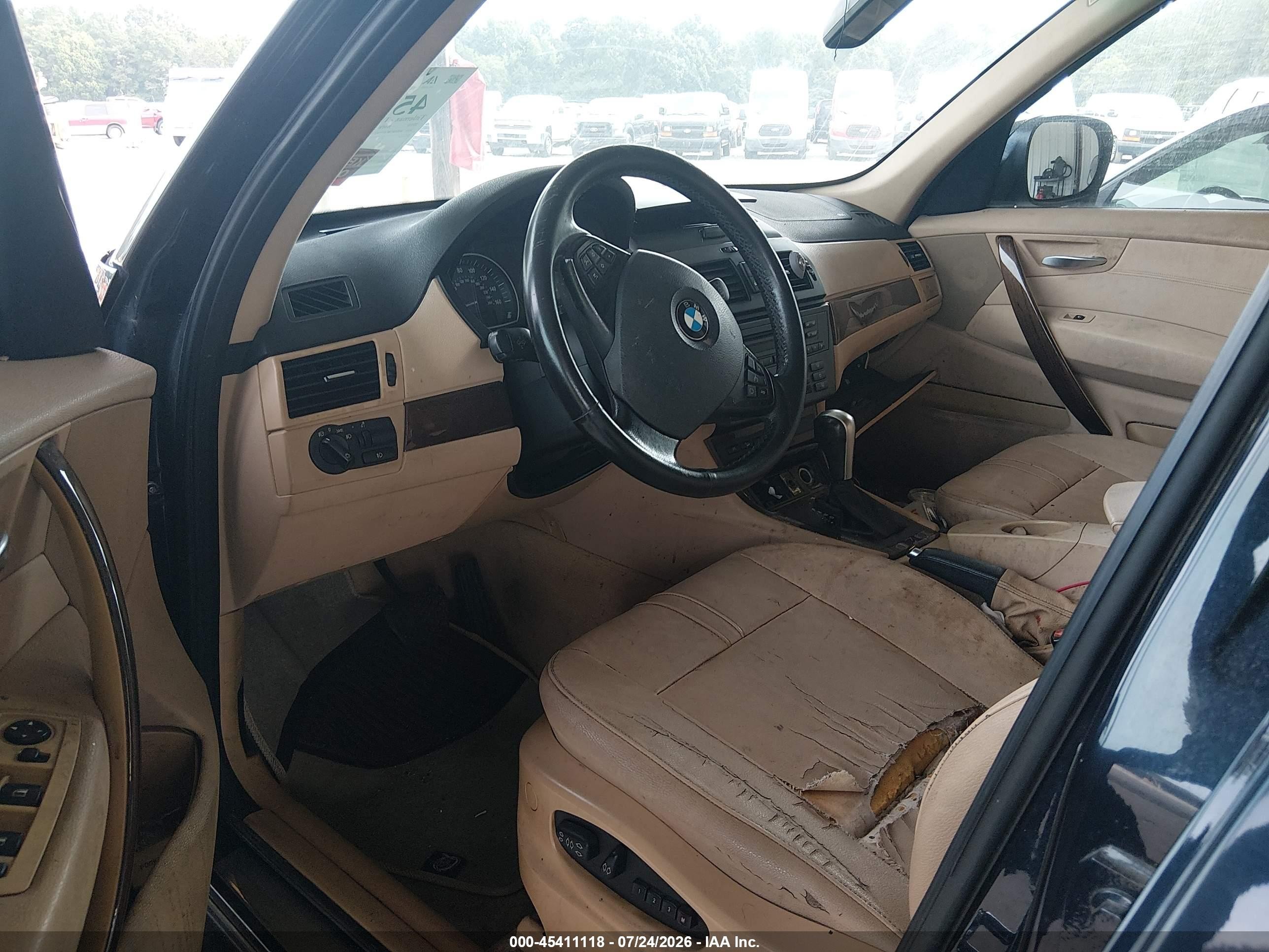 2010 Bmw X3 Xdrive30i Blue vin: WBXPC9C47AWJ38550