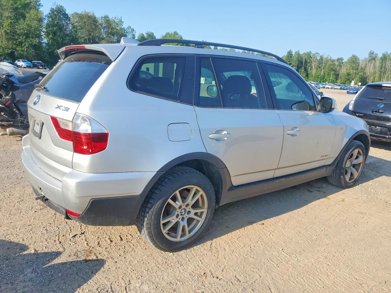 2010 Bmw X3 Xdrive30i Silver vin: WBXPC9C47AWK16177
