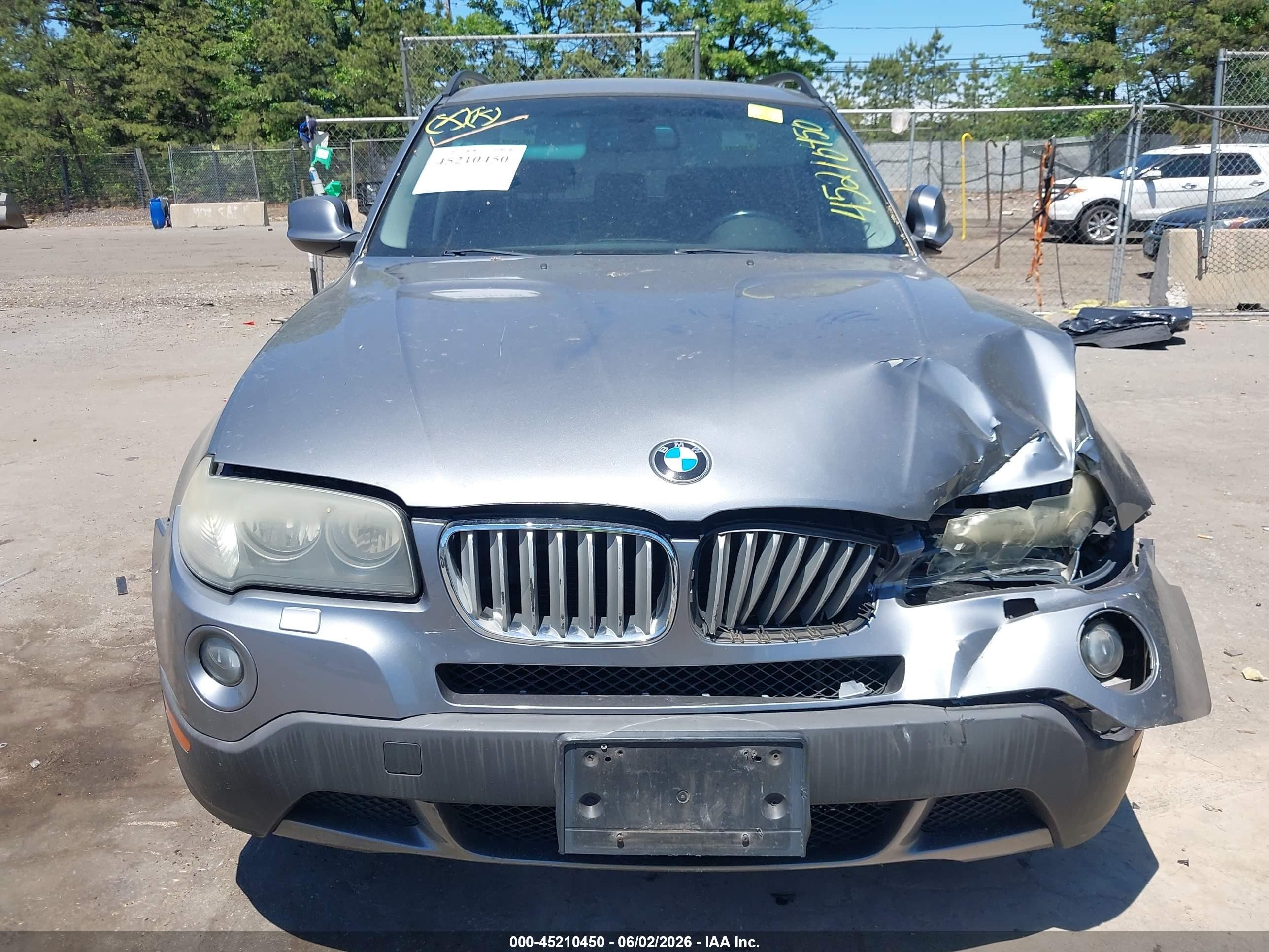 2010 Bmw X3 Xdrive30i Gray vin: WBXPC9C48AWJ33888