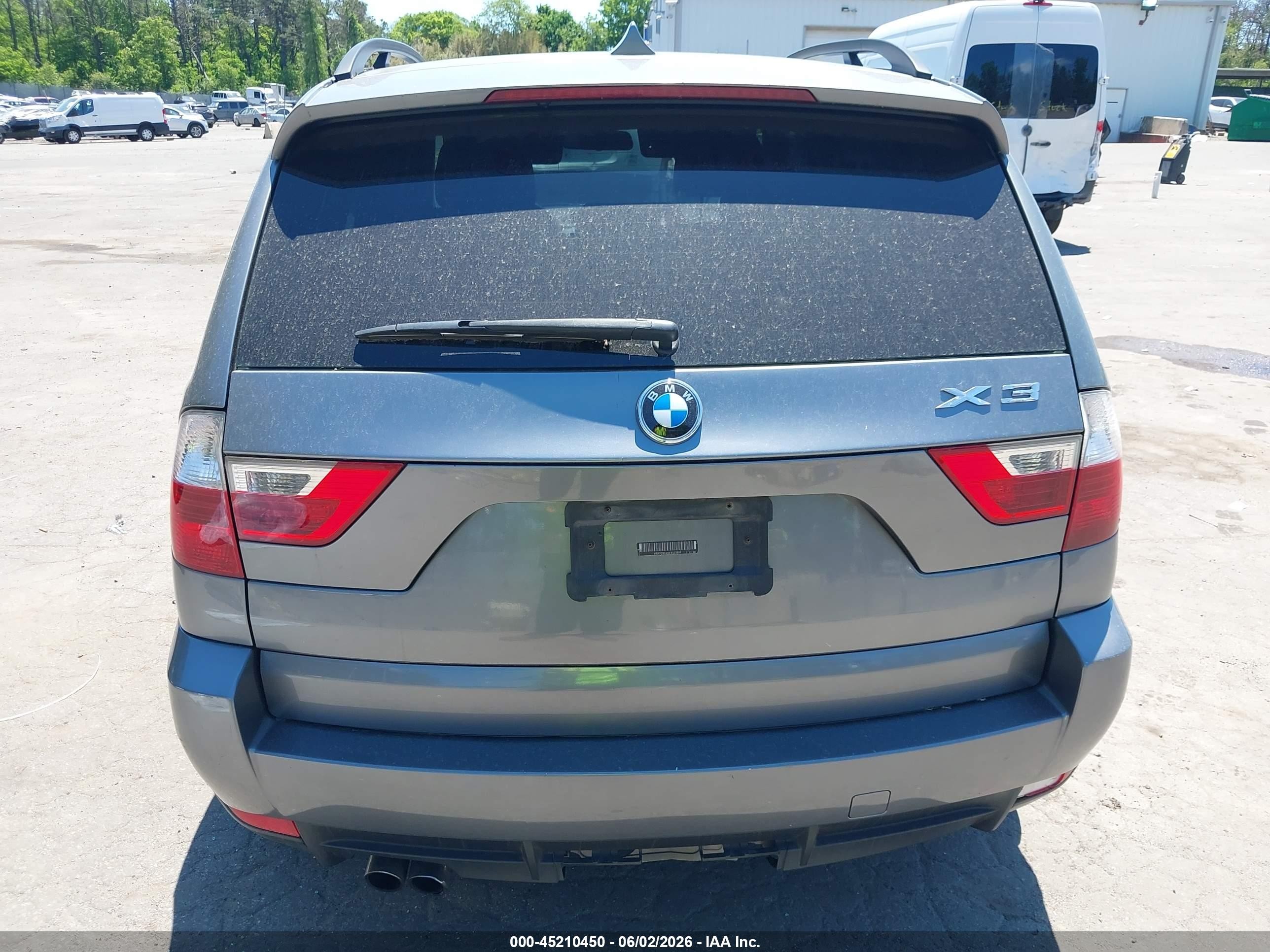 2010 Bmw X3 Xdrive30i Gray vin: WBXPC9C48AWJ33888