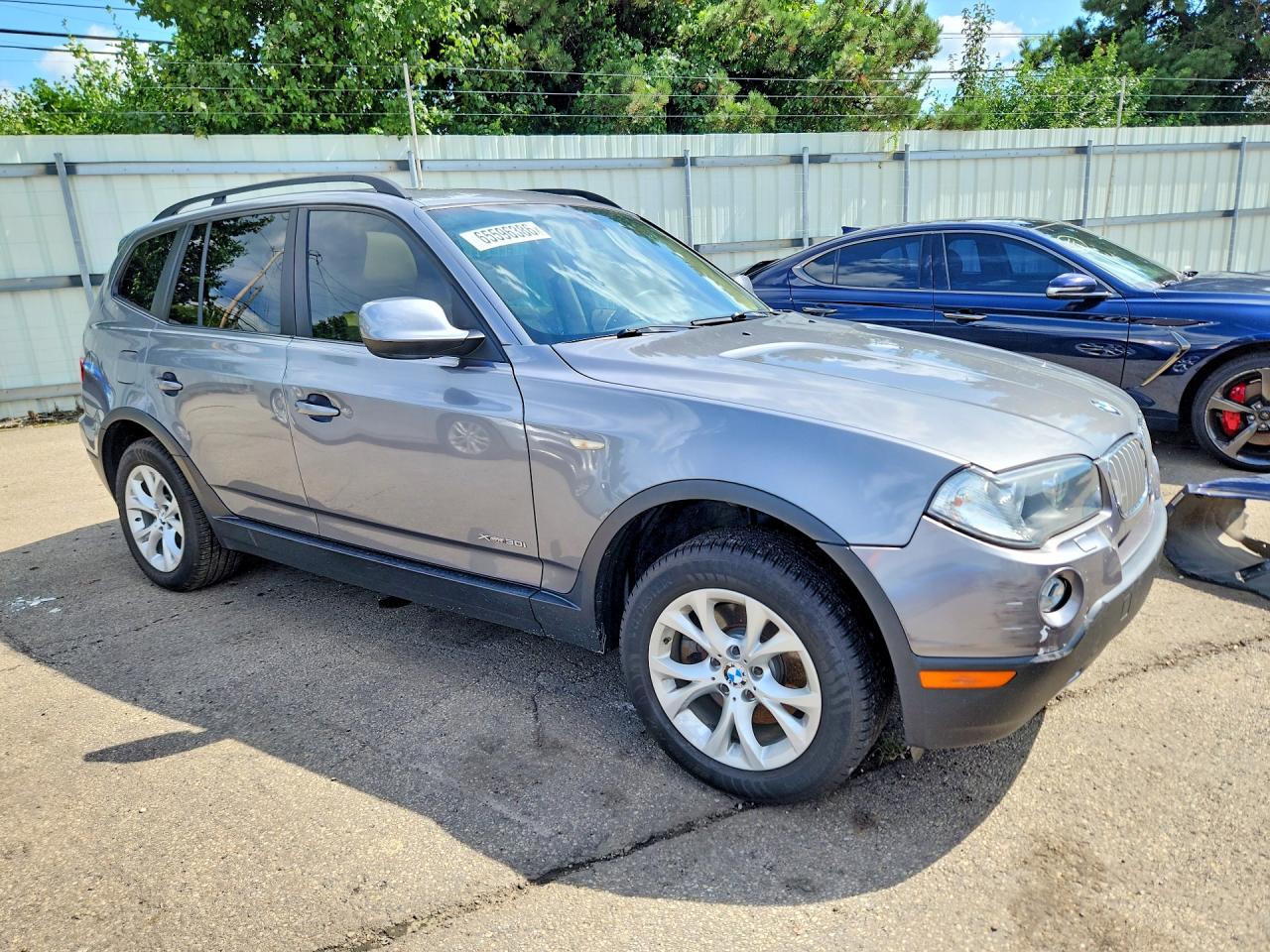 2010 Bmw X3 Xdrive30i Gray vin: WBXPC9C49AWJ32779