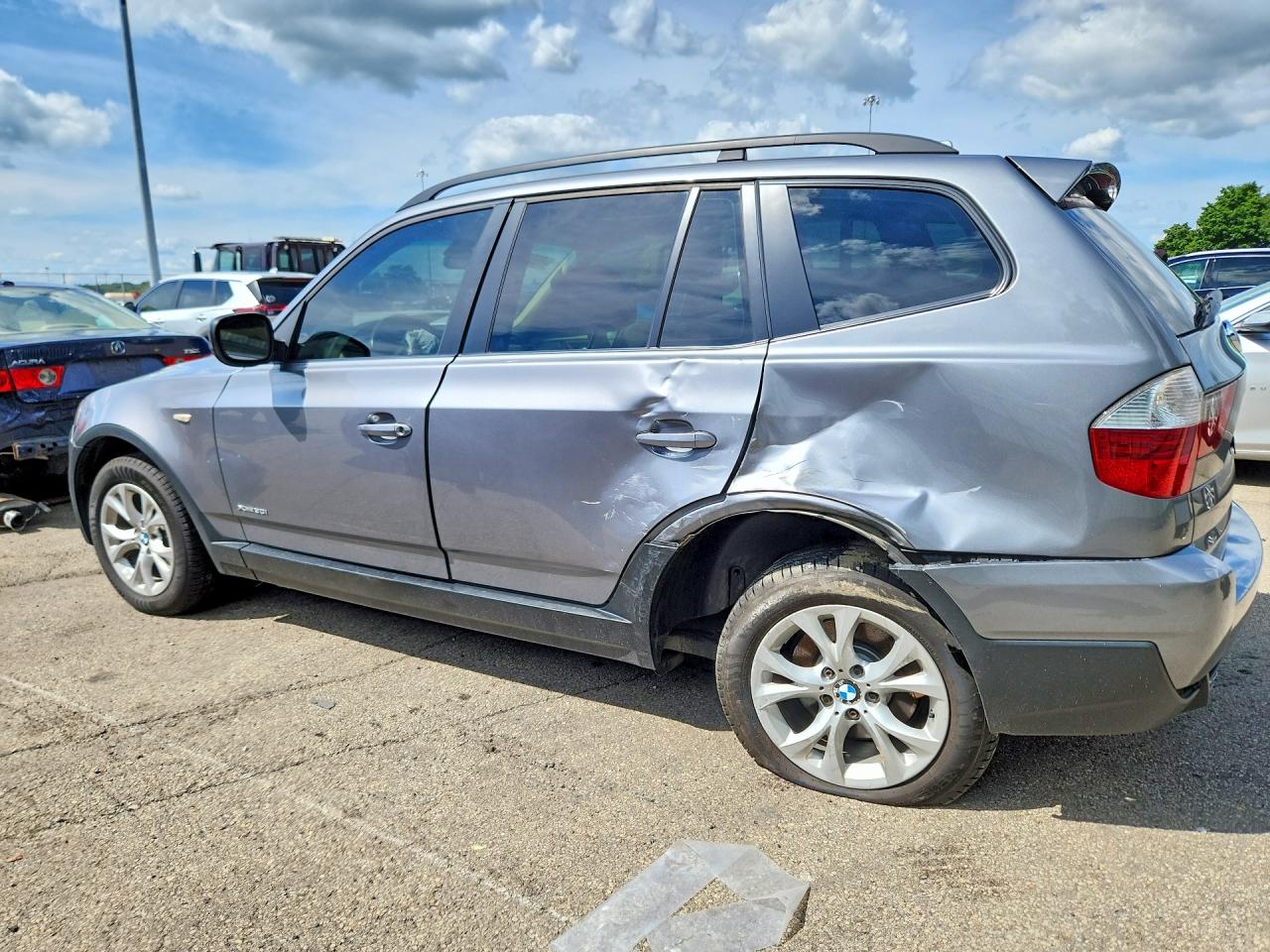 2010 Bmw X3 Xdrive30i Gray vin: WBXPC9C49AWJ32779