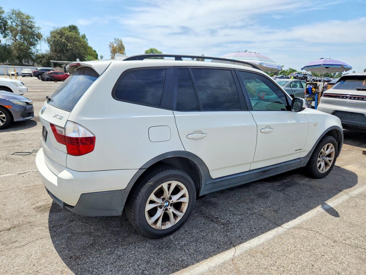 2010 Bmw X3 Xdrive30i White vin: WBXPC9C49AWJ35018