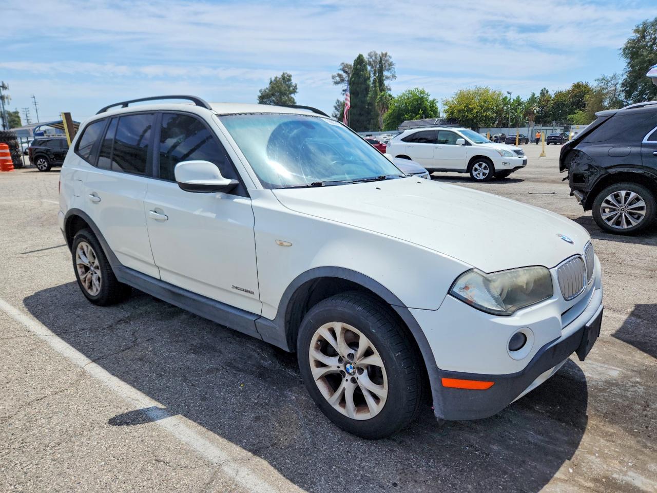 2010 Bmw X3 Xdrive30i White vin: WBXPC9C49AWJ35018