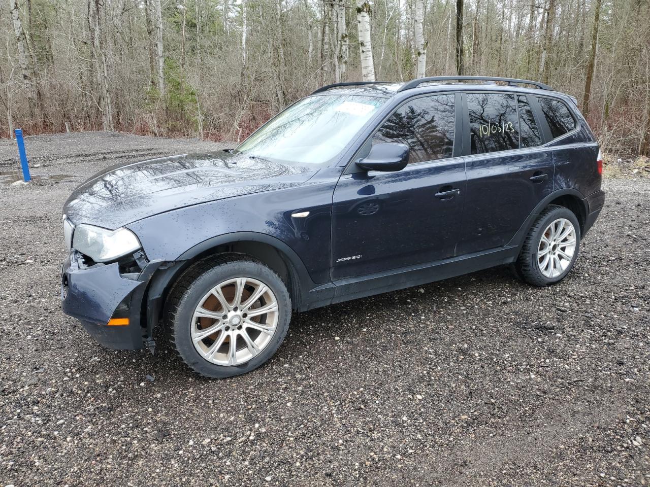 2010 Bmw X3 Xdrive30i Blue vin: WBXPC9C49AWJ35942