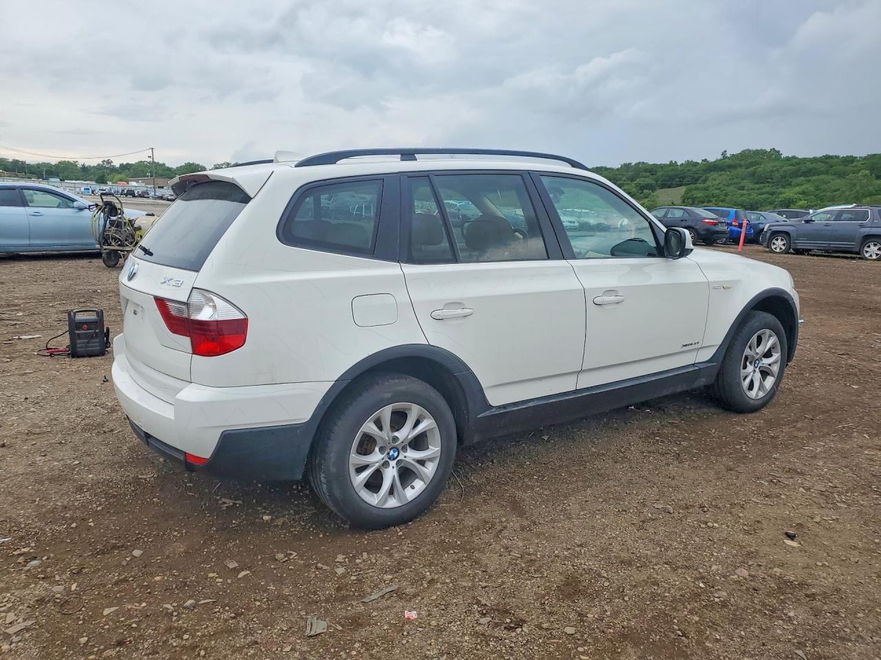 2010 Bmw X3 Xdrive30i White vin: WBXPC9C4XAWJ36159