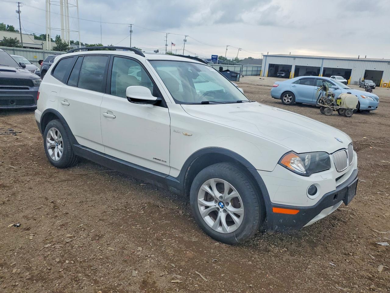 2010 Bmw X3 Xdrive30i White vin: WBXPC9C4XAWJ36159