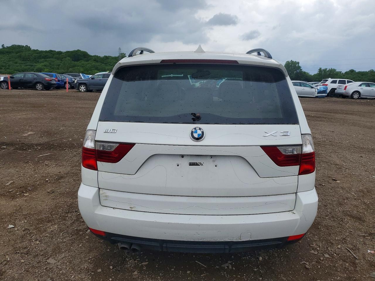 2010 Bmw X3 Xdrive30i White vin: WBXPC9C4XAWJ36159