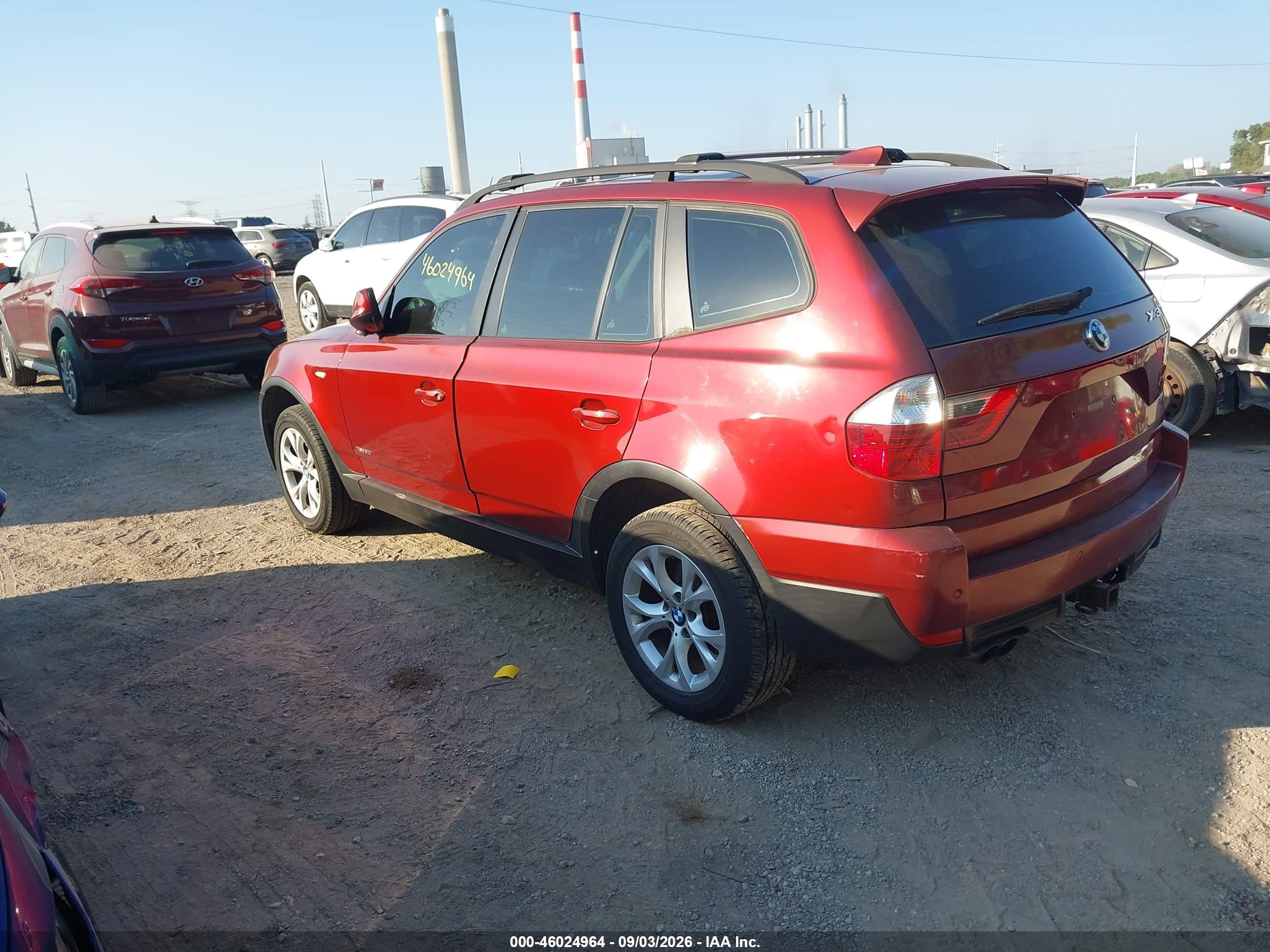 2010 Bmw X3 Xdrive30i Red vin: WBXPC9C4XAWJ38140
