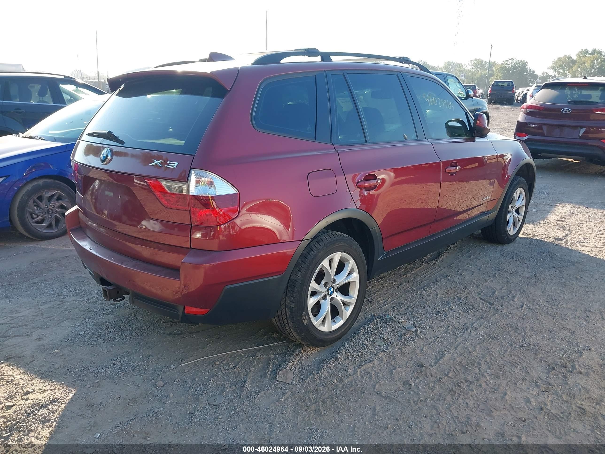 2010 Bmw X3 Xdrive30i Red vin: WBXPC9C4XAWJ38140