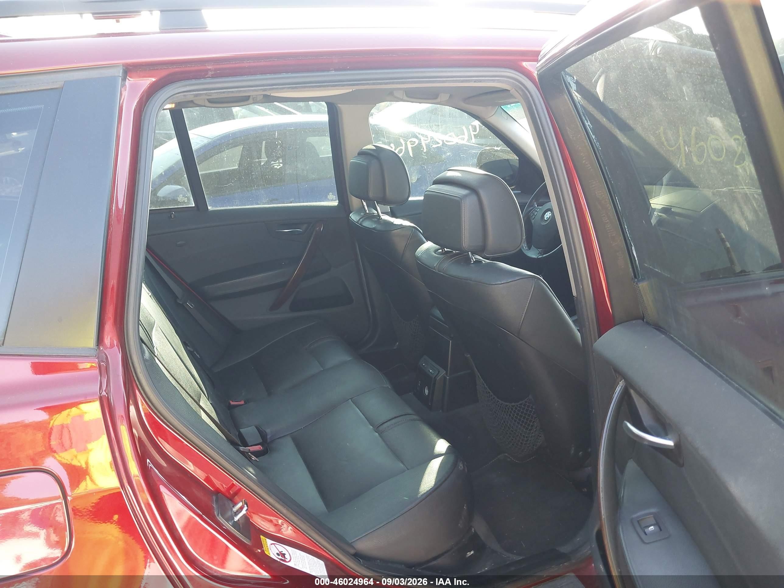 2010 Bmw X3 Xdrive30i Red vin: WBXPC9C4XAWJ38140