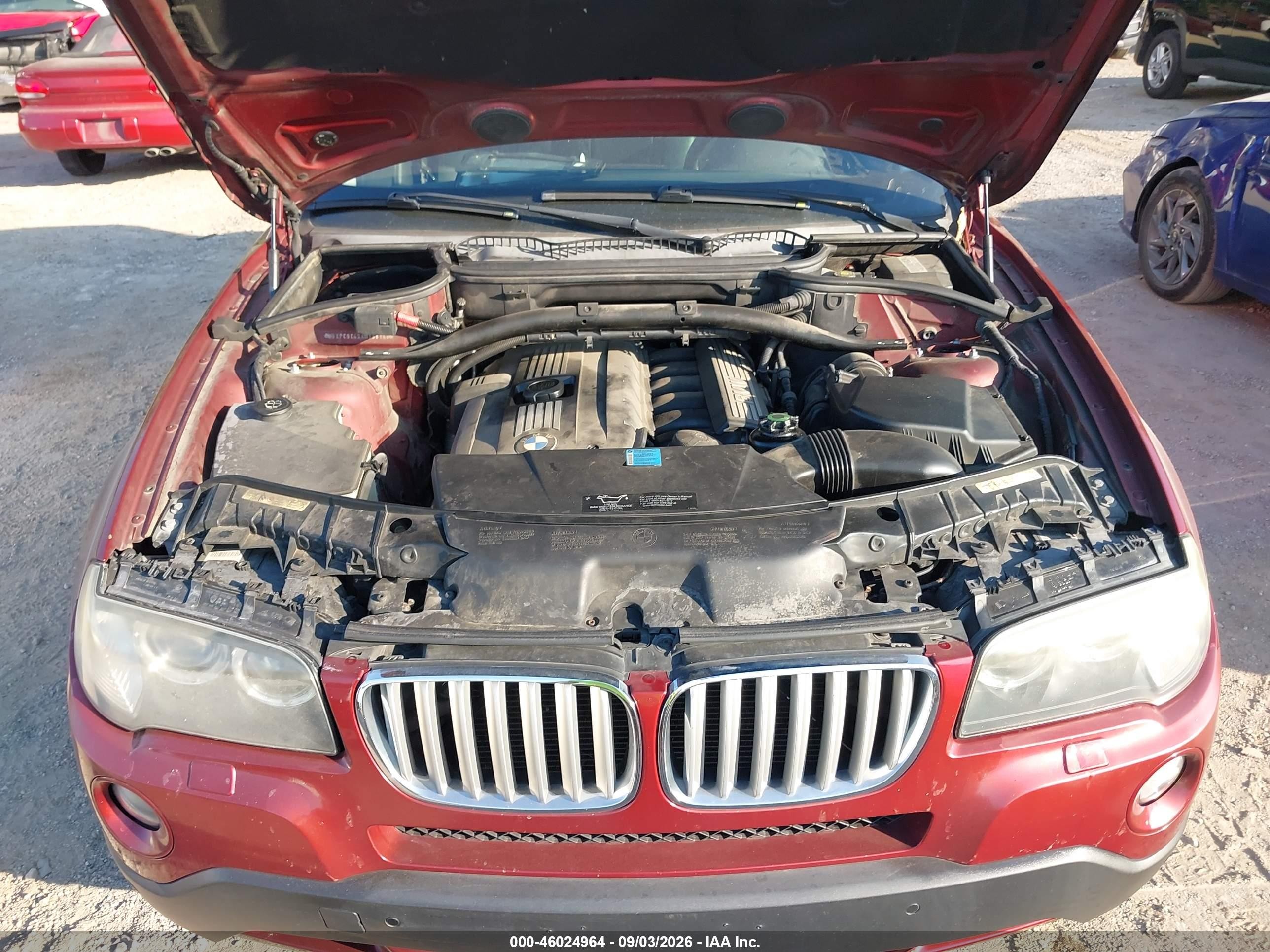2010 Bmw X3 Xdrive30i Red vin: WBXPC9C4XAWJ38140
