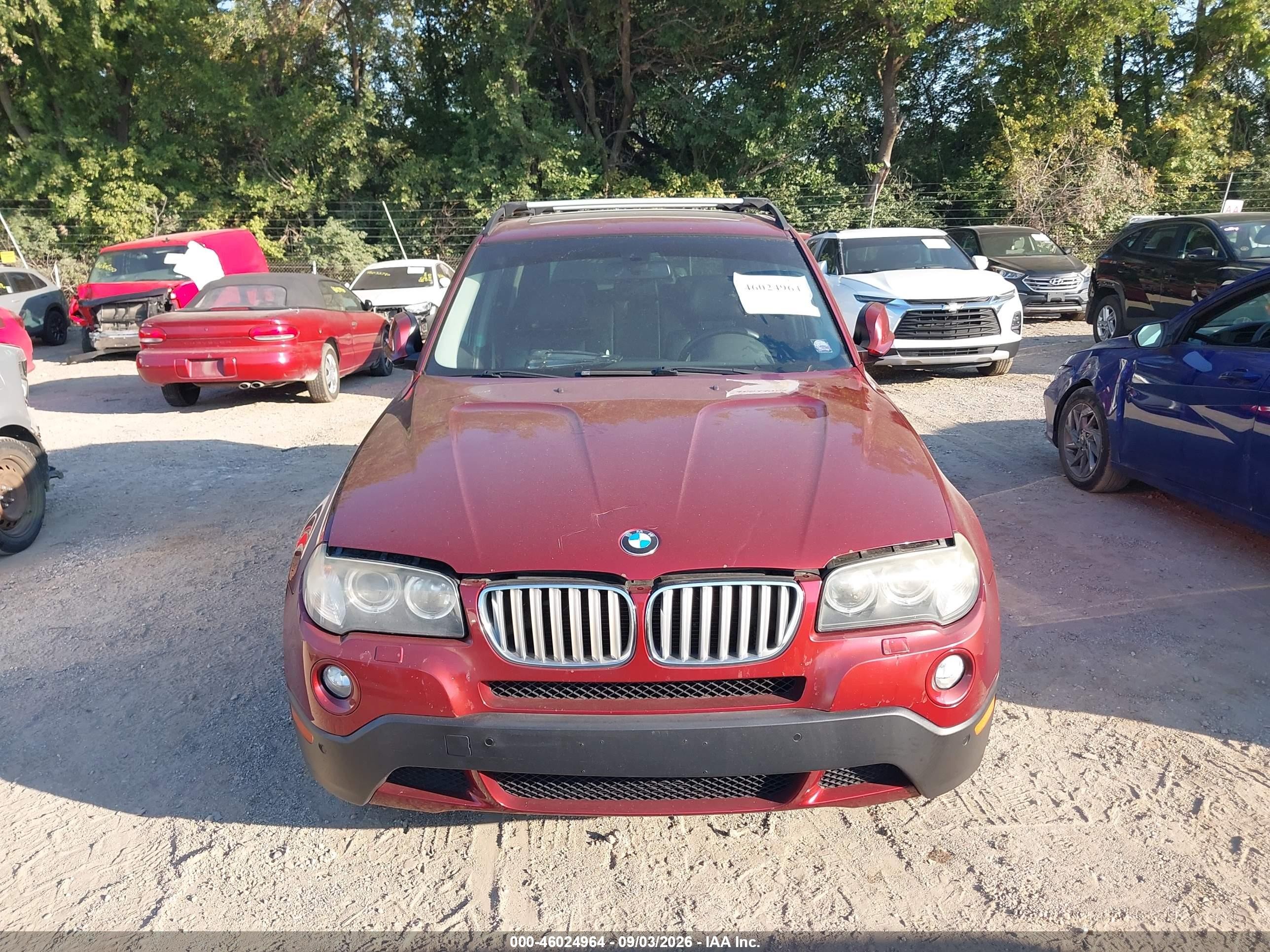 2010 Bmw X3 Xdrive30i Red vin: WBXPC9C4XAWJ38140