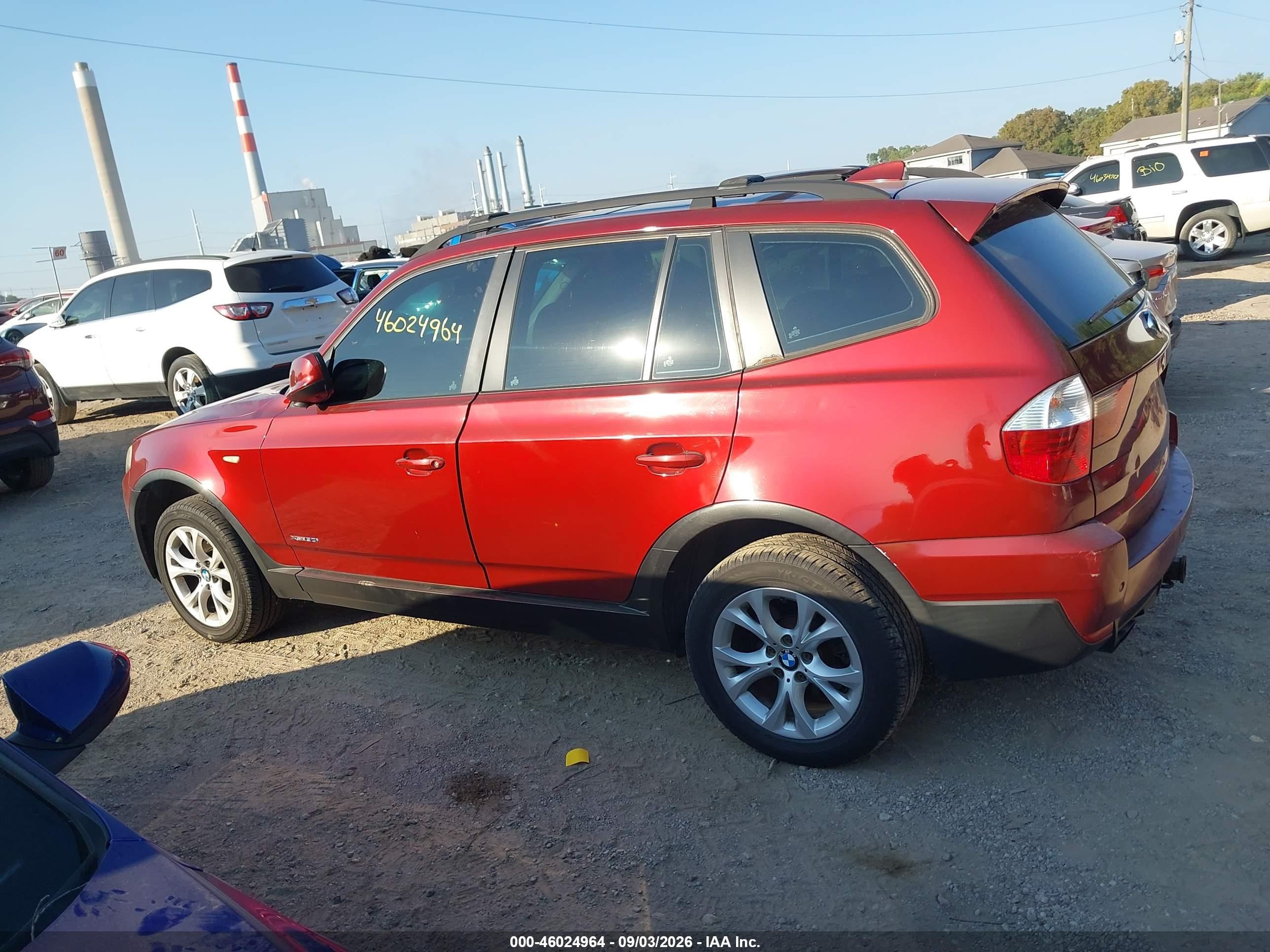 2010 Bmw X3 Xdrive30i Red vin: WBXPC9C4XAWJ38140