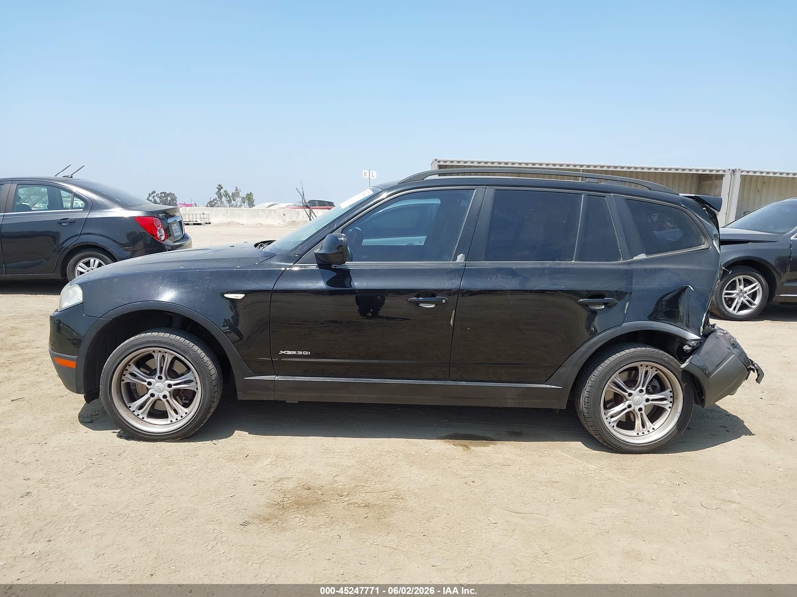 2010 Bmw X3 Xdrive30i Black vin: WBXPC9C4XAWJ39224