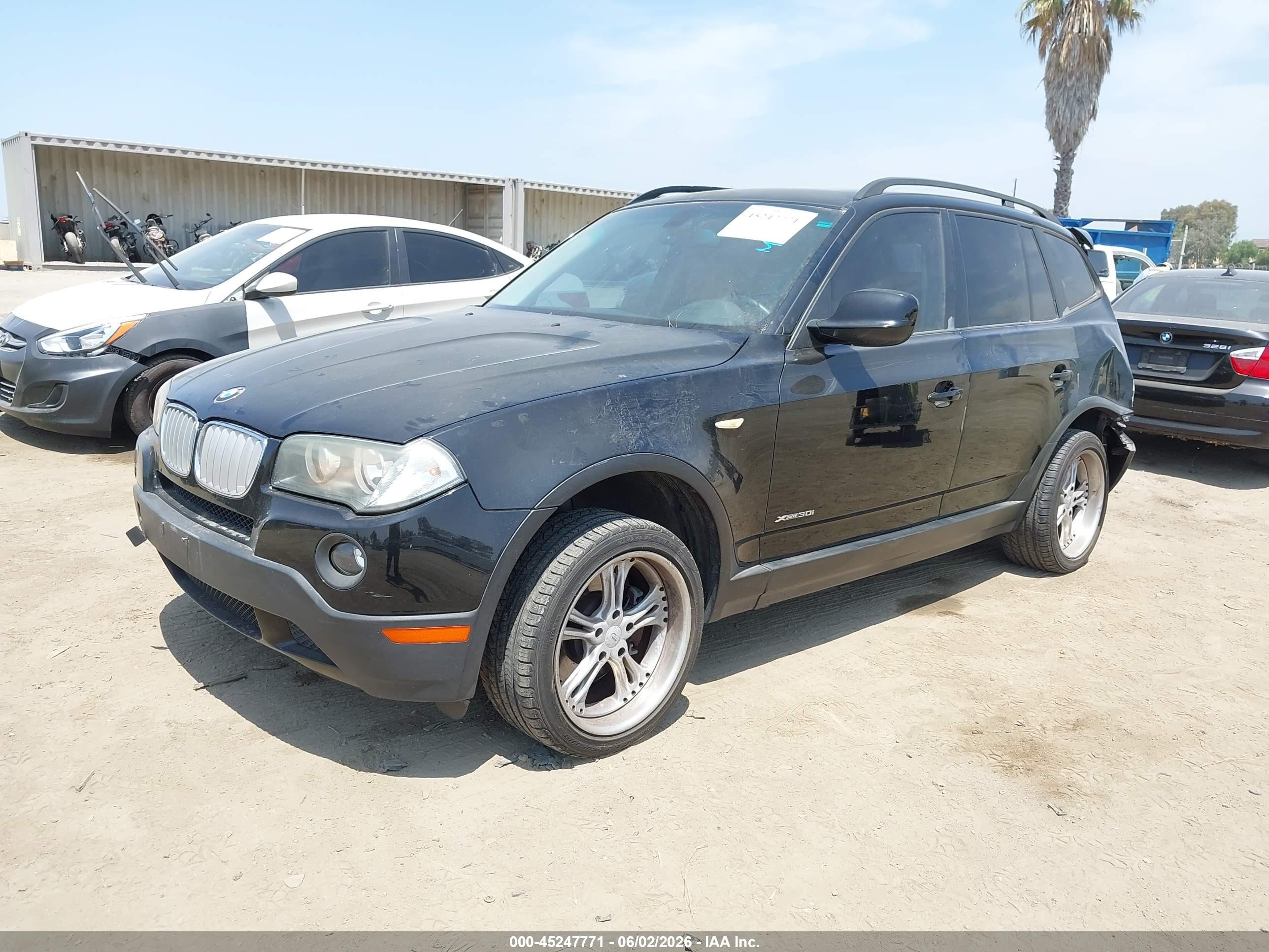 2010 Bmw X3 Xdrive30i Black vin: WBXPC9C4XAWJ39224