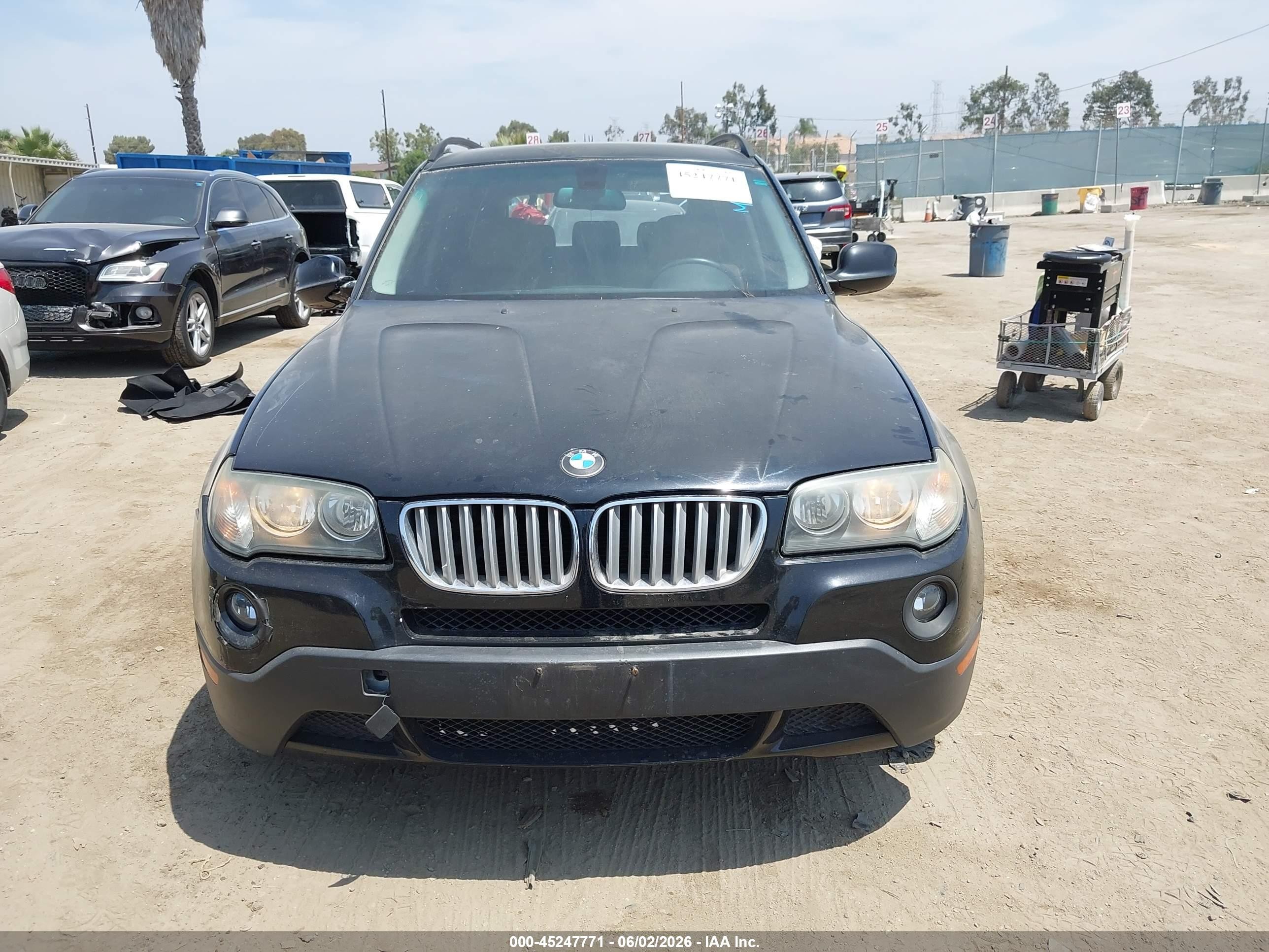 2010 Bmw X3 Xdrive30i Black vin: WBXPC9C4XAWJ39224