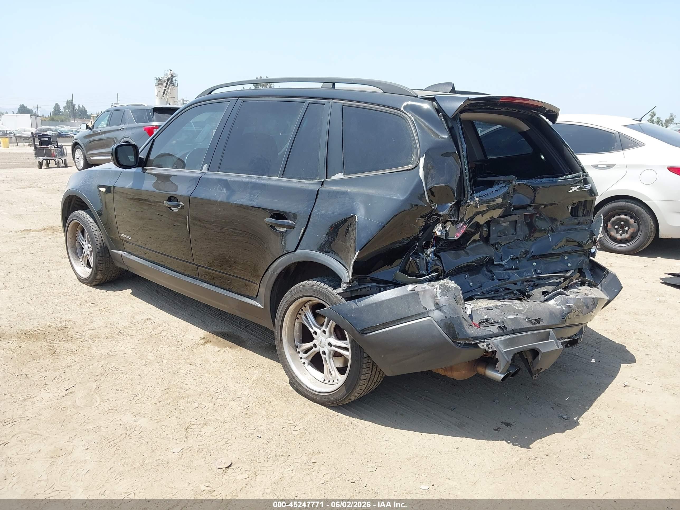 2010 Bmw X3 Xdrive30i Black vin: WBXPC9C4XAWJ39224