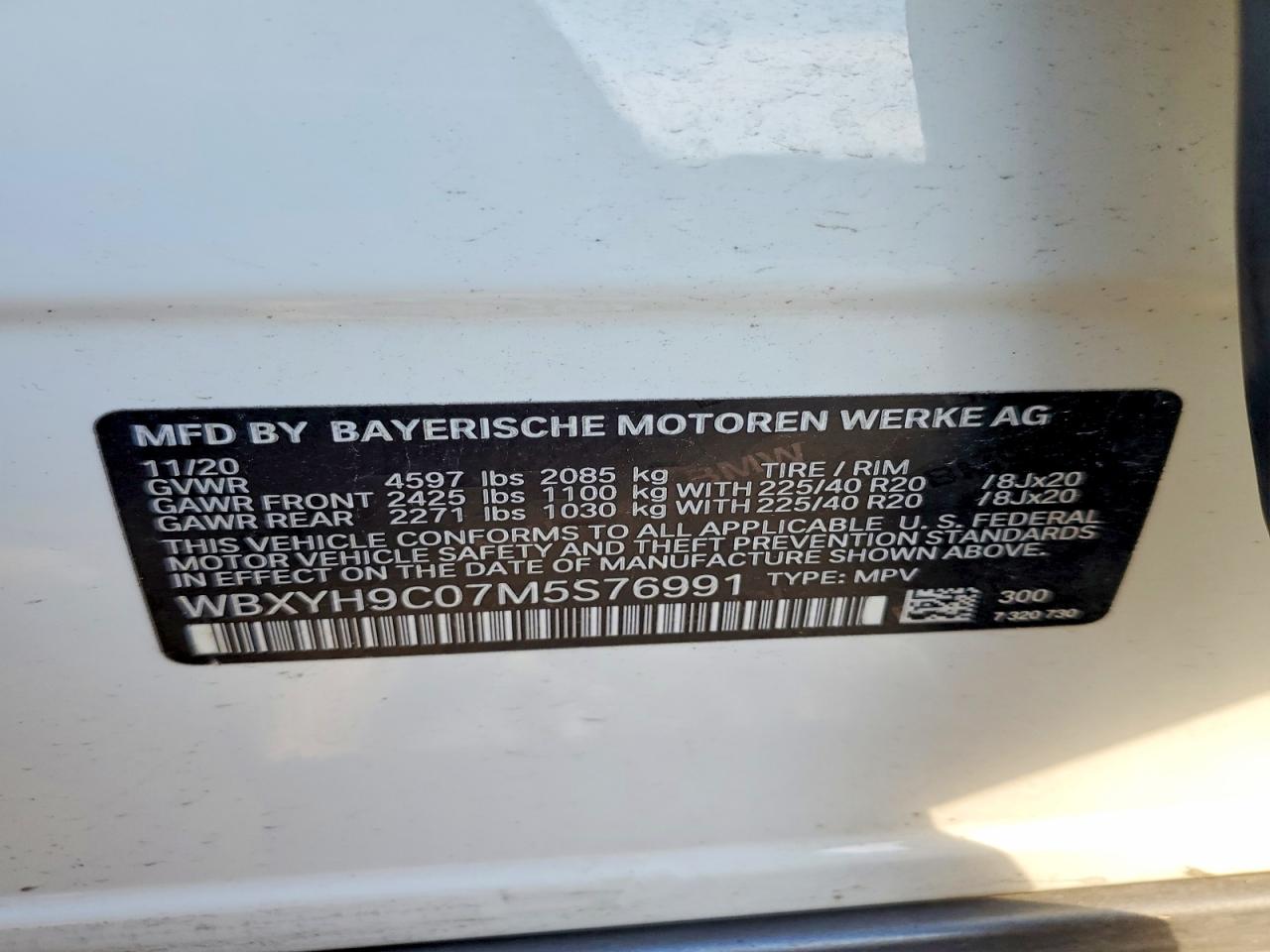2021 Bmw X2 Sdrive28i White vin: WBXYH9C07M5S76991