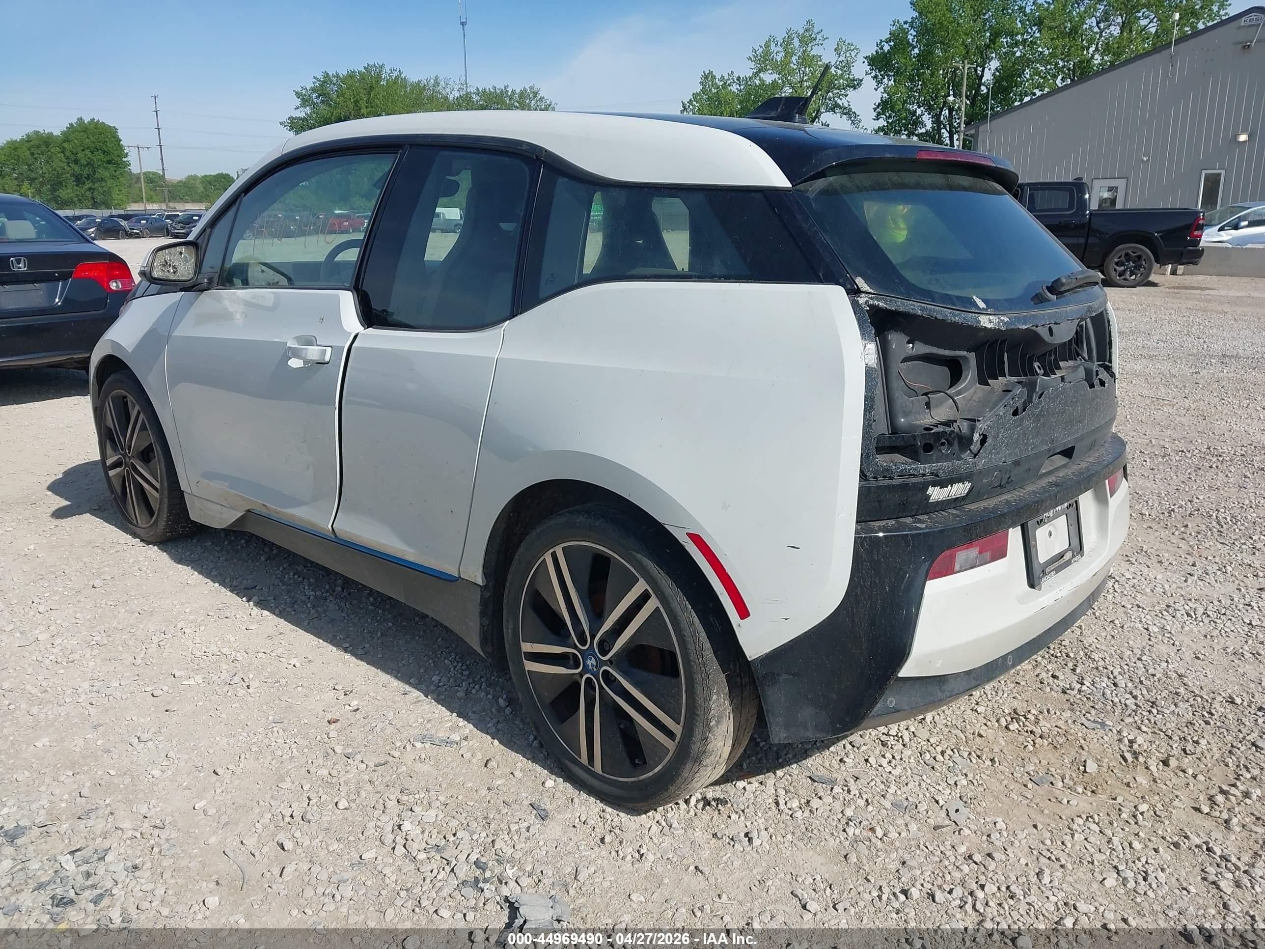 2014 Bmw I3   White vin: WBY1Z2C50EV285496