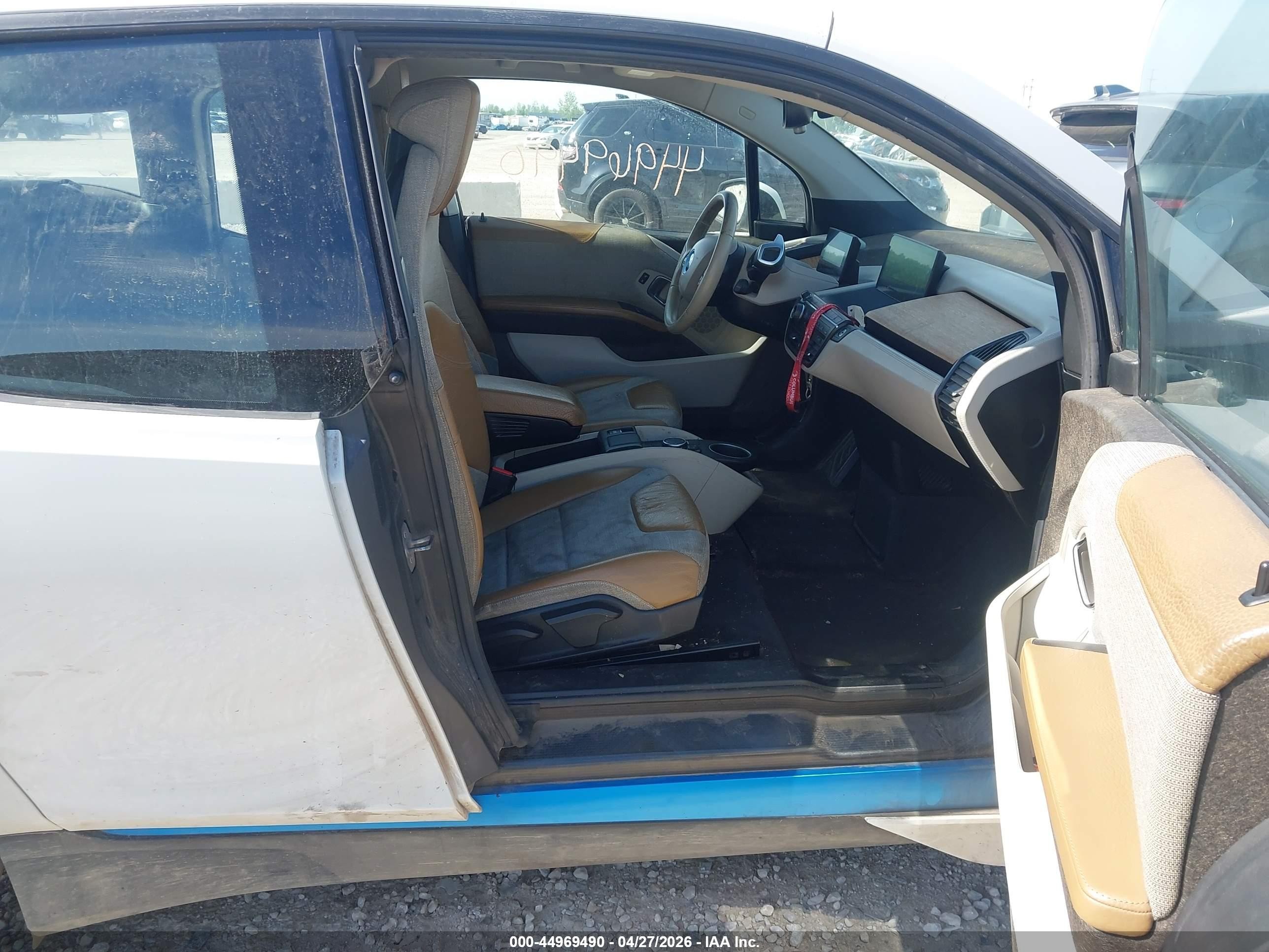 2014 Bmw I3   White vin: WBY1Z2C50EV285496