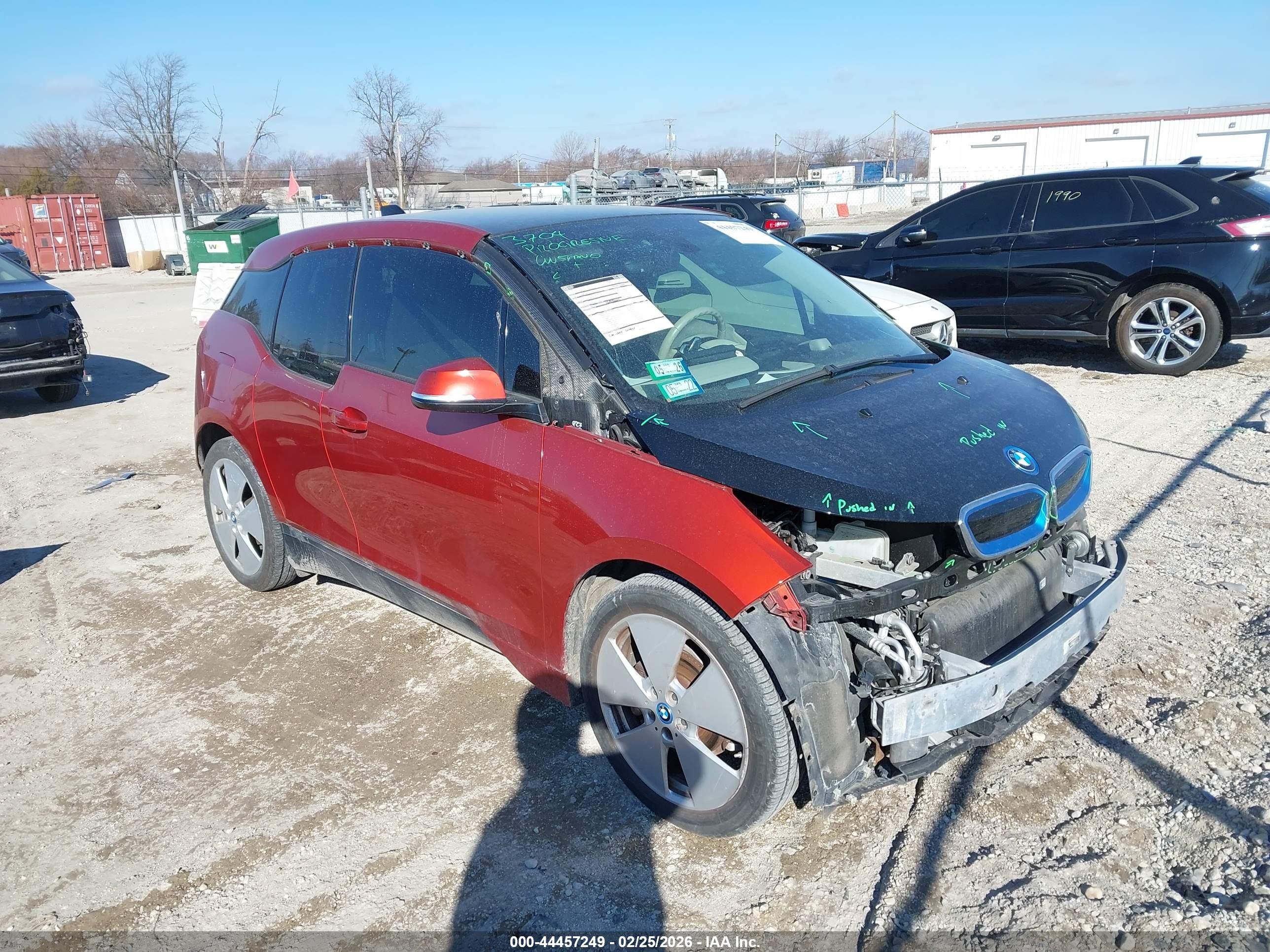 2014 Bmw I3   Orange vin: WBY1Z2C51EV284485