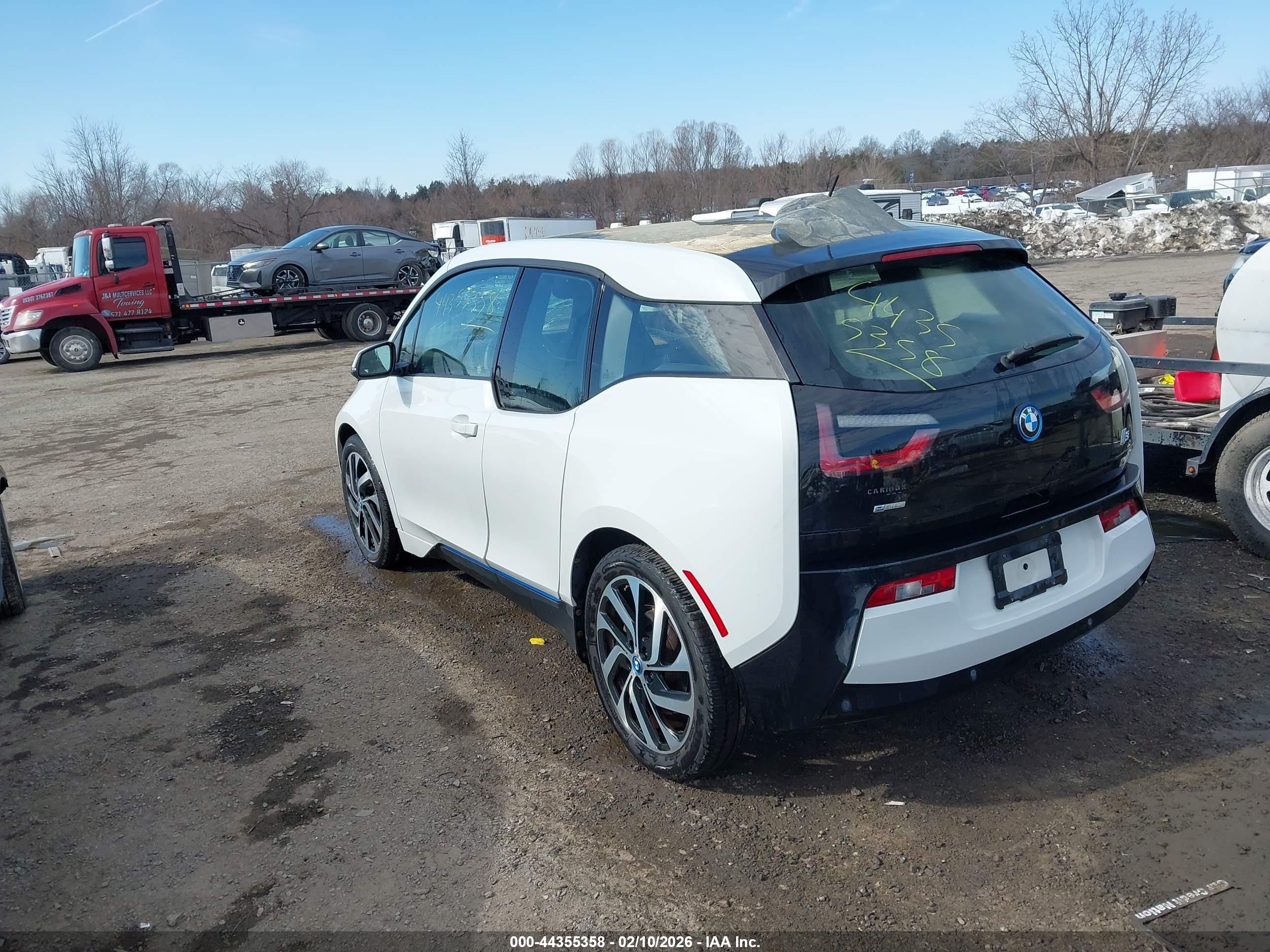 2015 Bmw I3   White vin: WBY1Z2C52FV286358