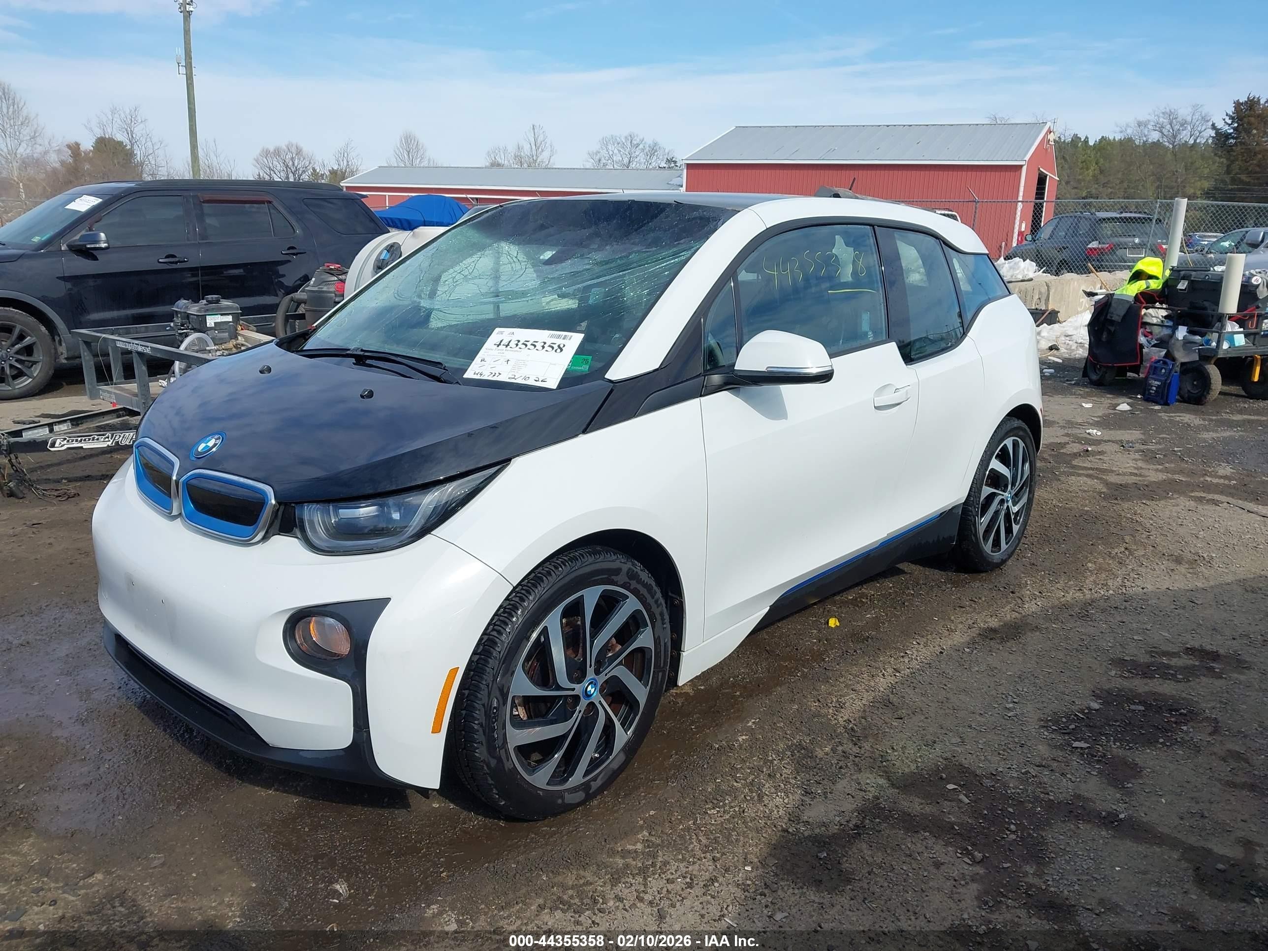 2015 Bmw I3   White vin: WBY1Z2C52FV286358