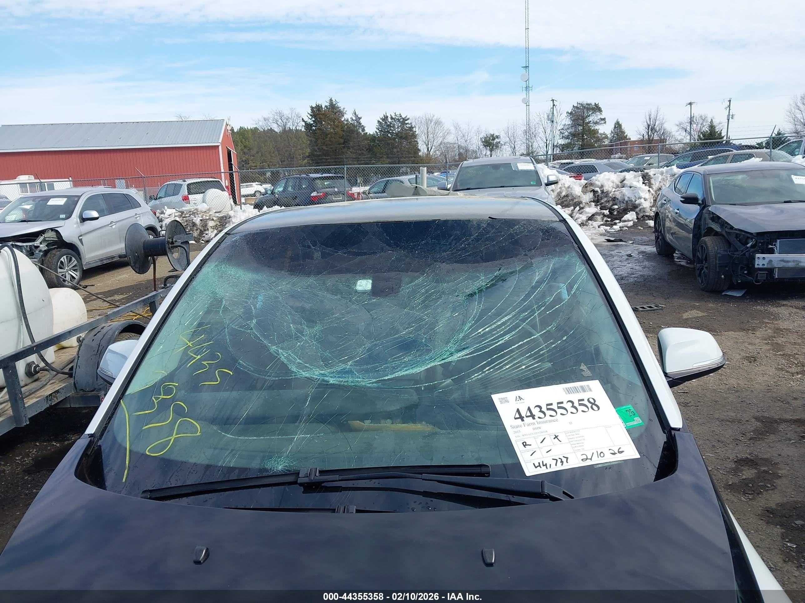 2015 Bmw I3   White vin: WBY1Z2C52FV286358