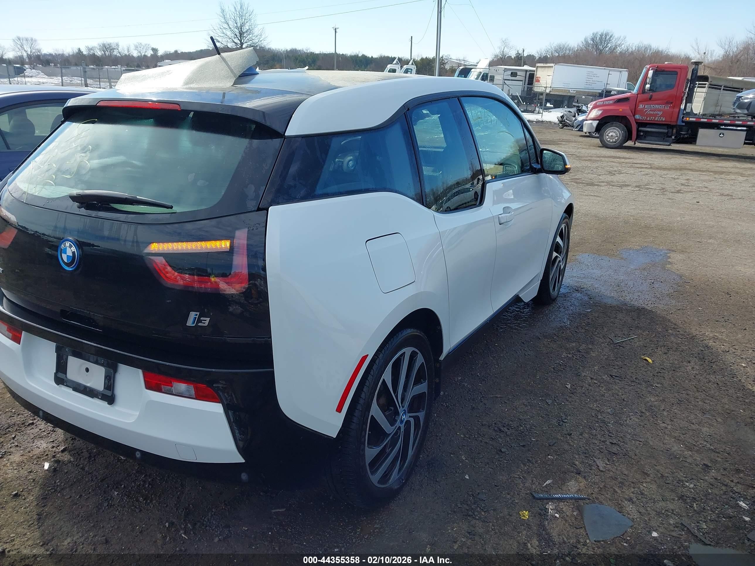 2015 Bmw I3   White vin: WBY1Z2C52FV286358