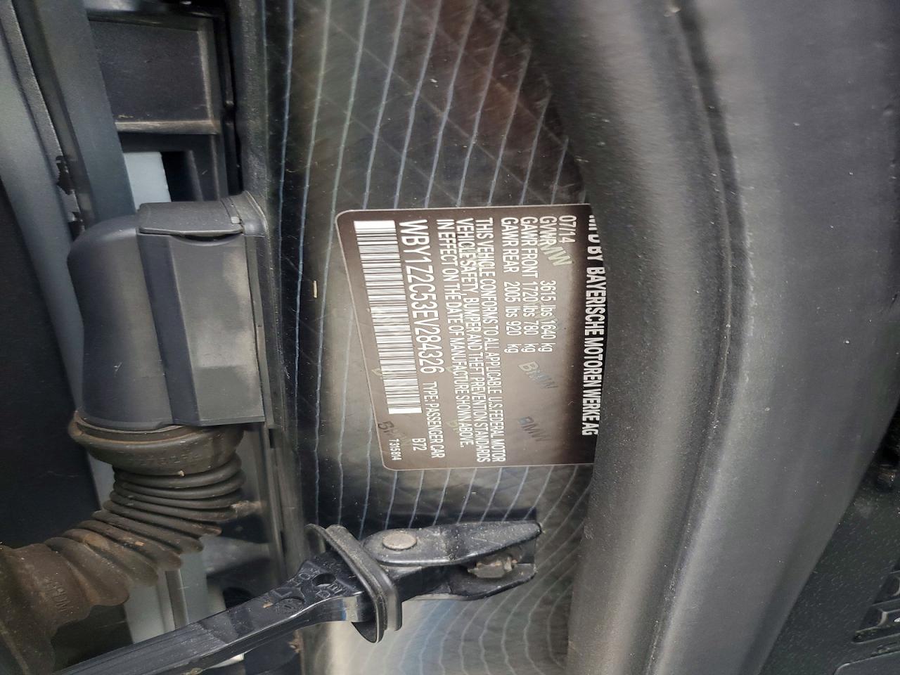 2014 Bmw I3 Bev Серебряный vin: WBY1Z2C53EV284326