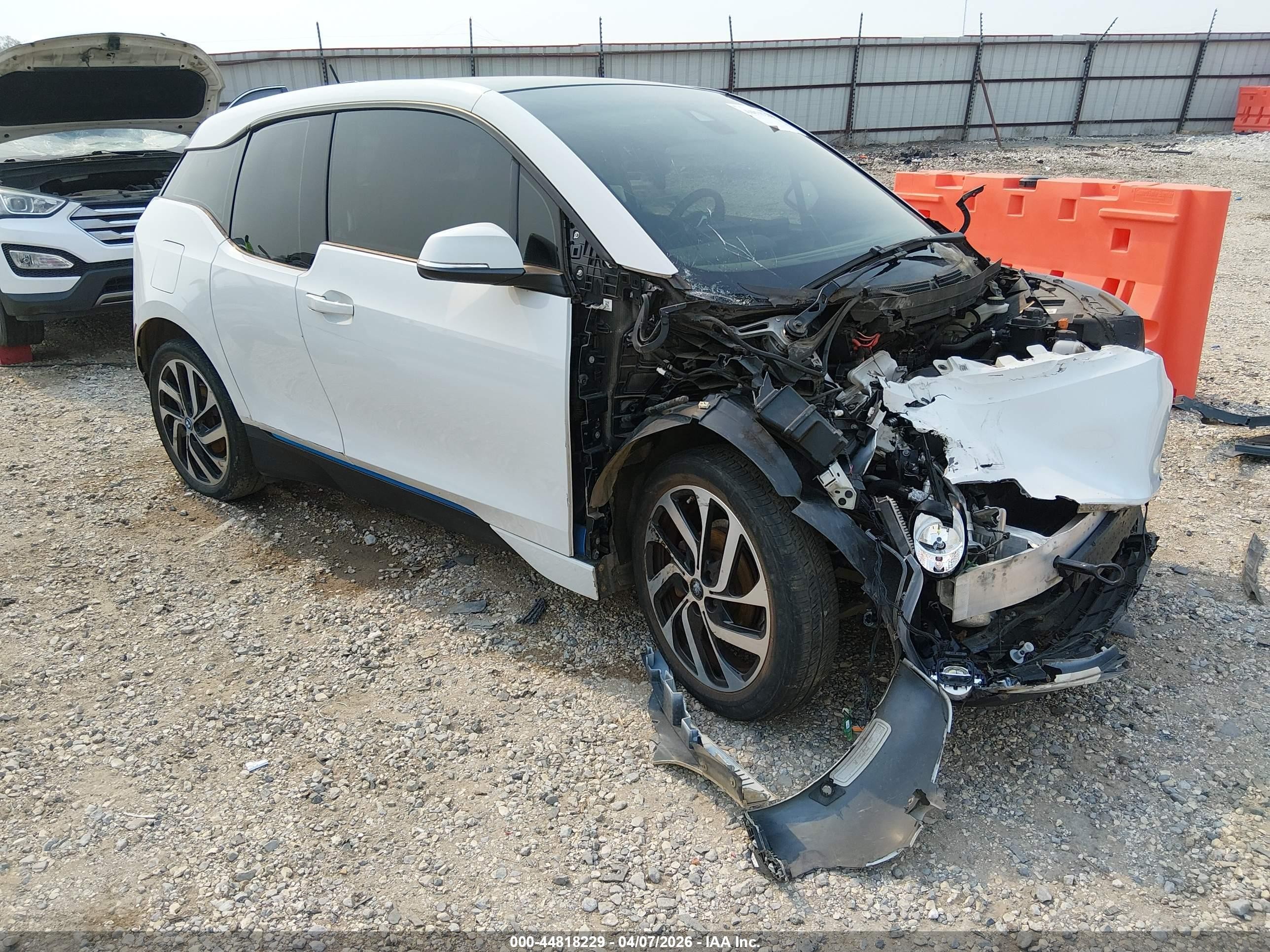 2014 Bmw I3 White vin: WBY1Z2C54EVX51043