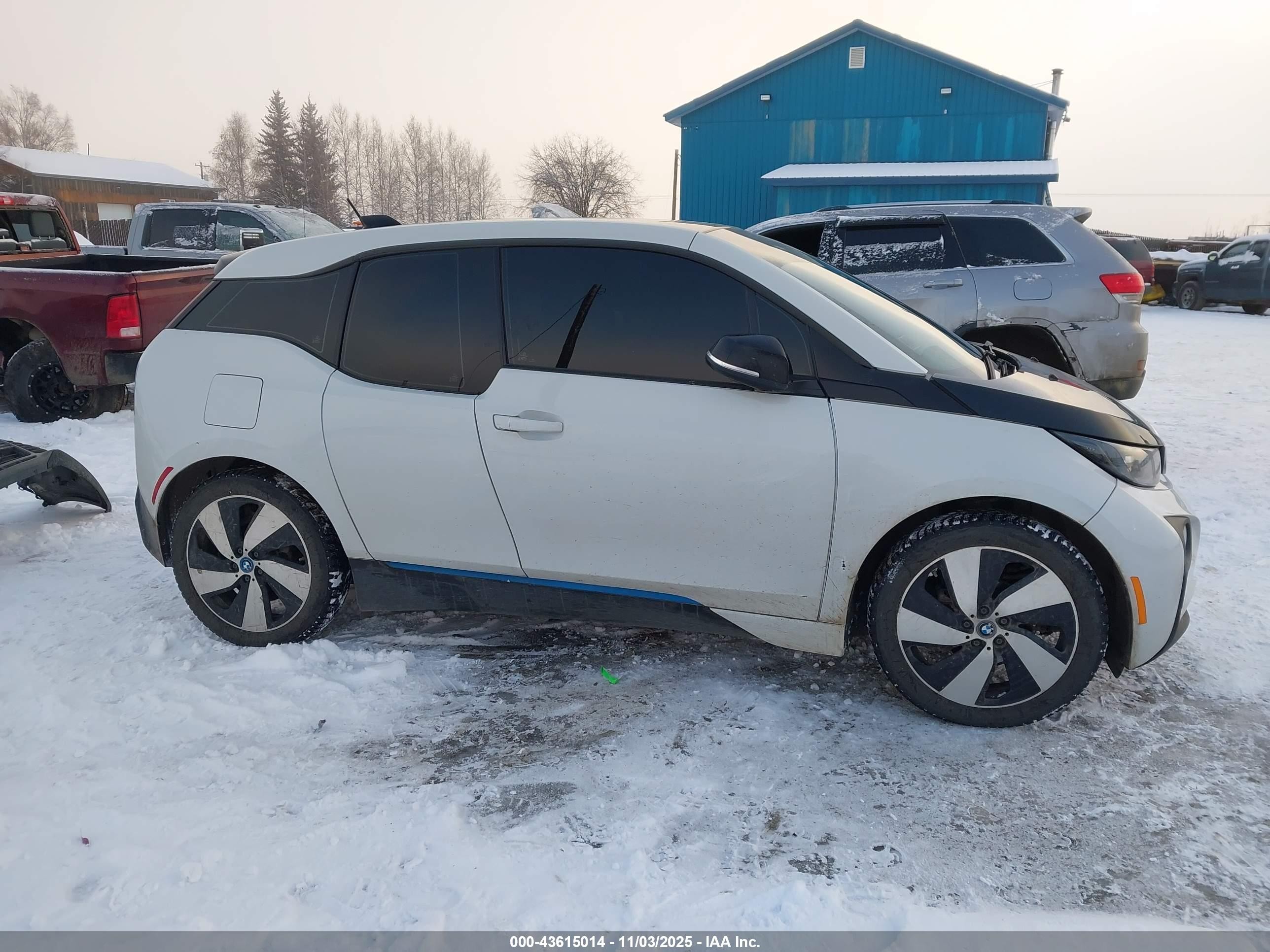 2015 Bmw I3   White vin: WBY1Z2C54FV287382