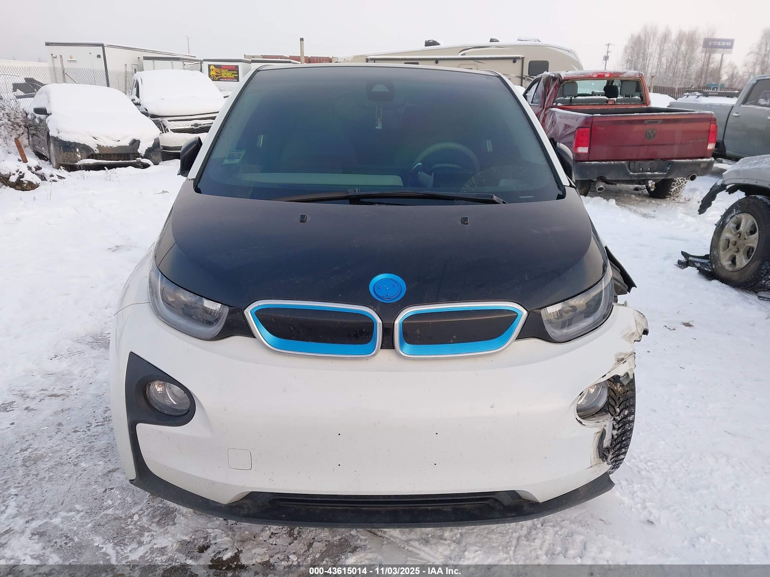 2015 Bmw I3   White vin: WBY1Z2C54FV287382
