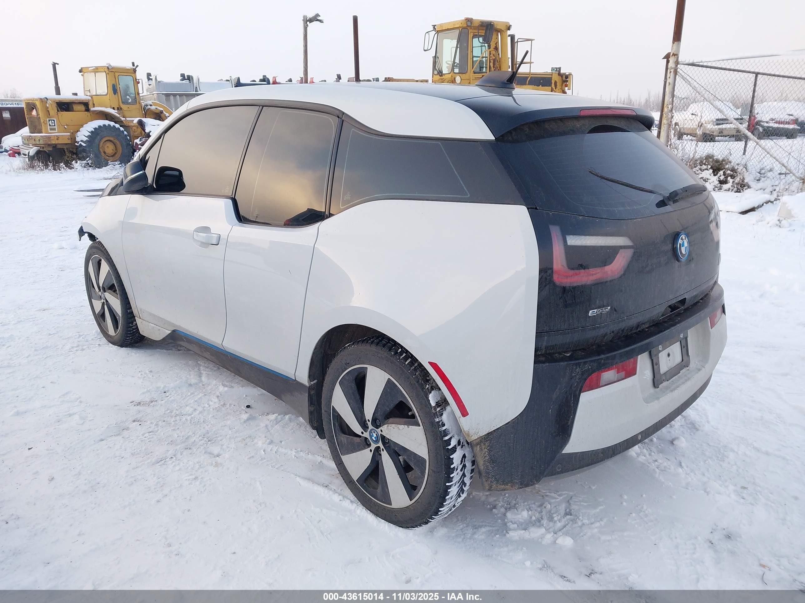 2015 Bmw I3   White vin: WBY1Z2C54FV287382