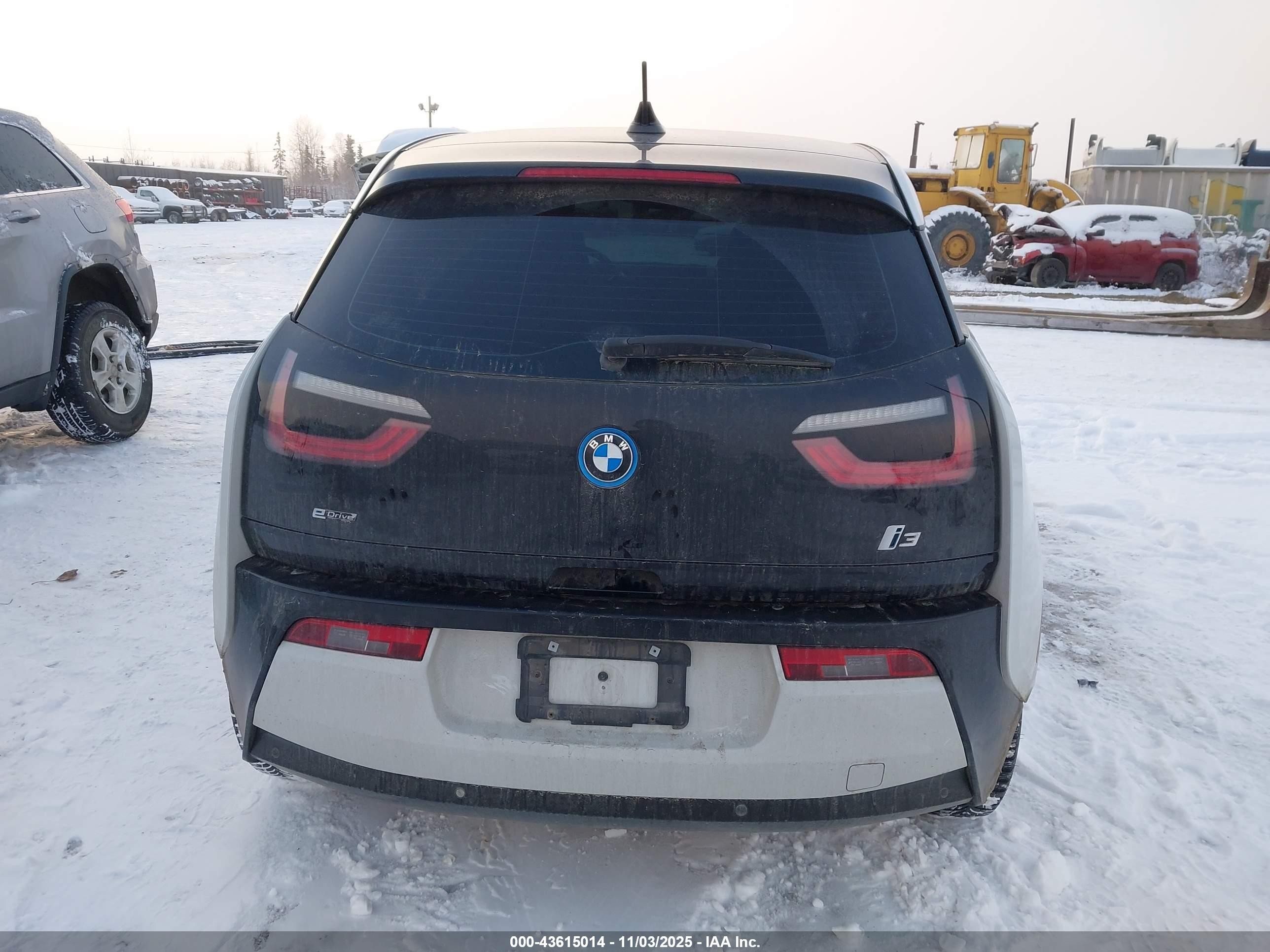 2015 Bmw I3   White vin: WBY1Z2C54FV287382
