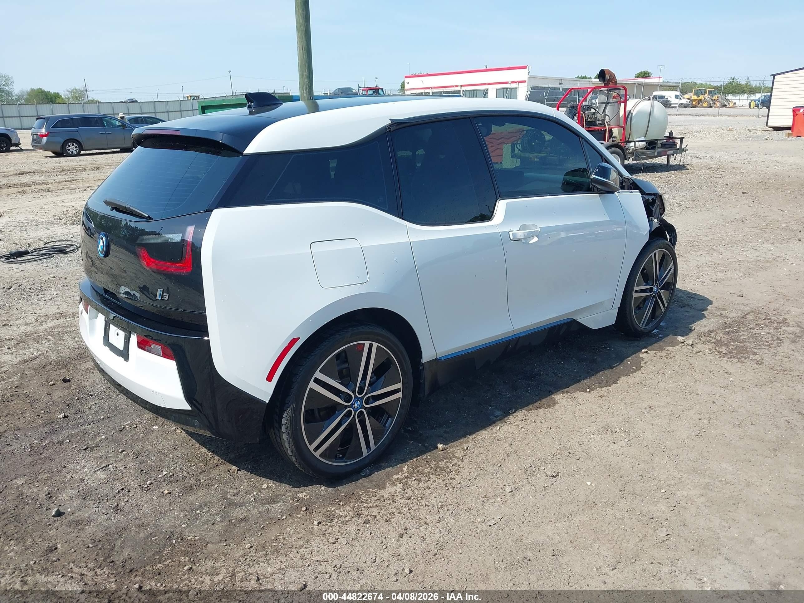 2015 Bmw I3 White vin: WBY1Z2C54FV555590