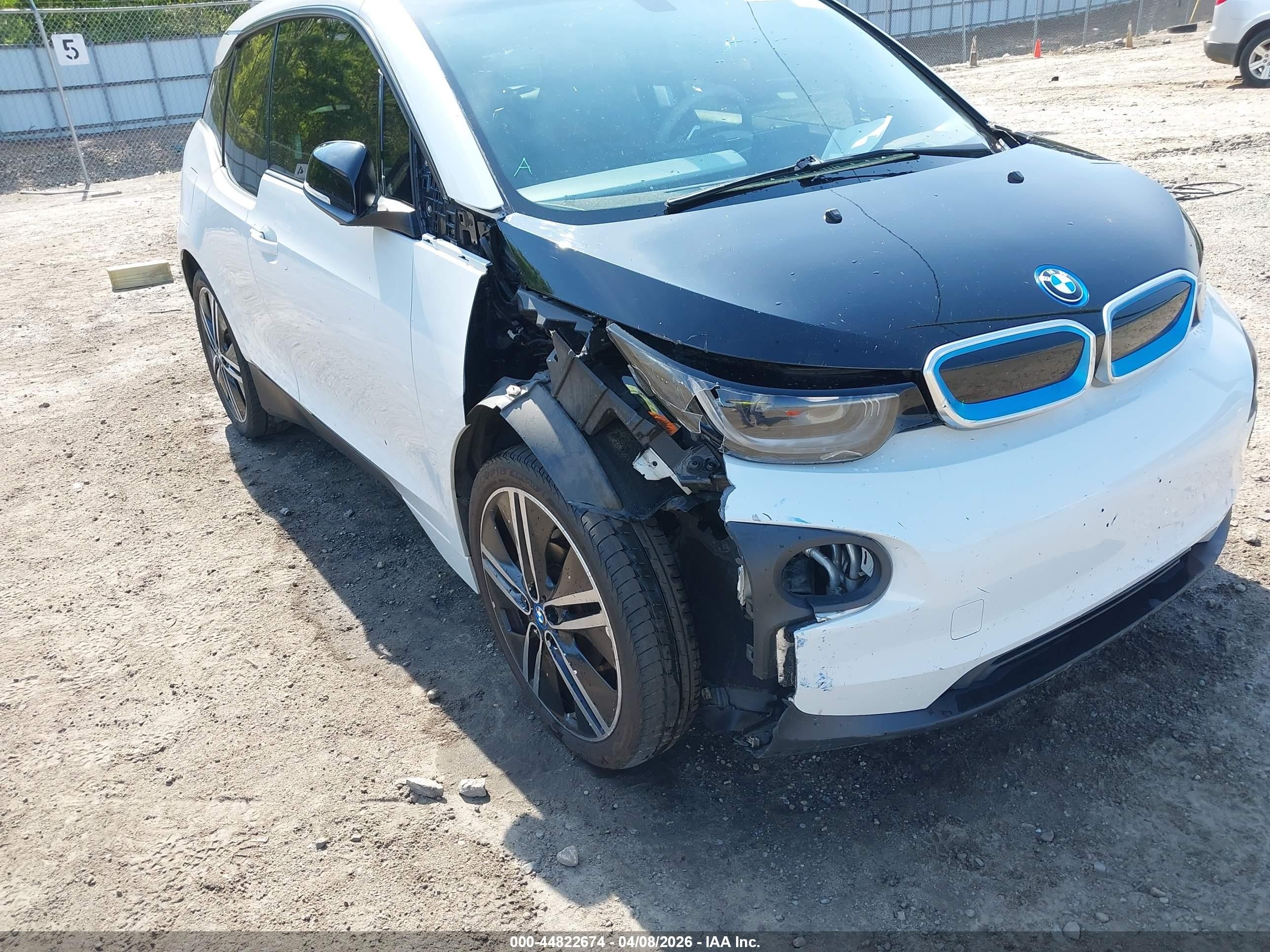 2015 Bmw I3 White vin: WBY1Z2C54FV555590