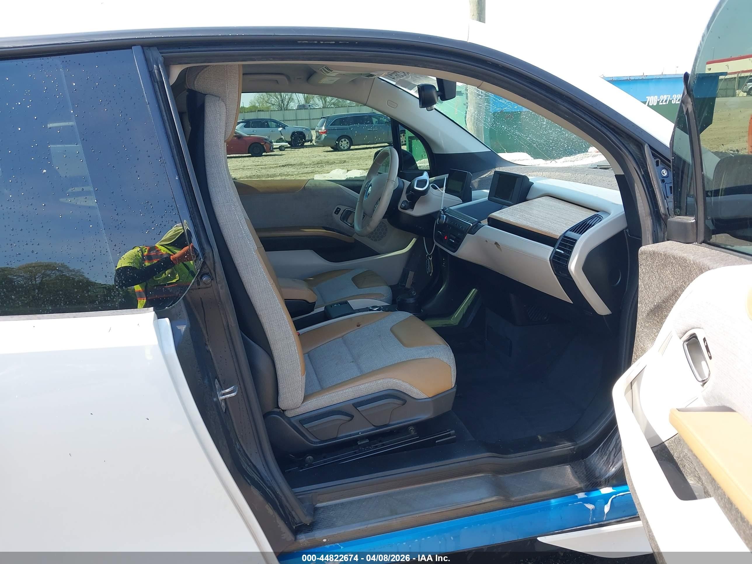 2015 Bmw I3 White vin: WBY1Z2C54FV555590