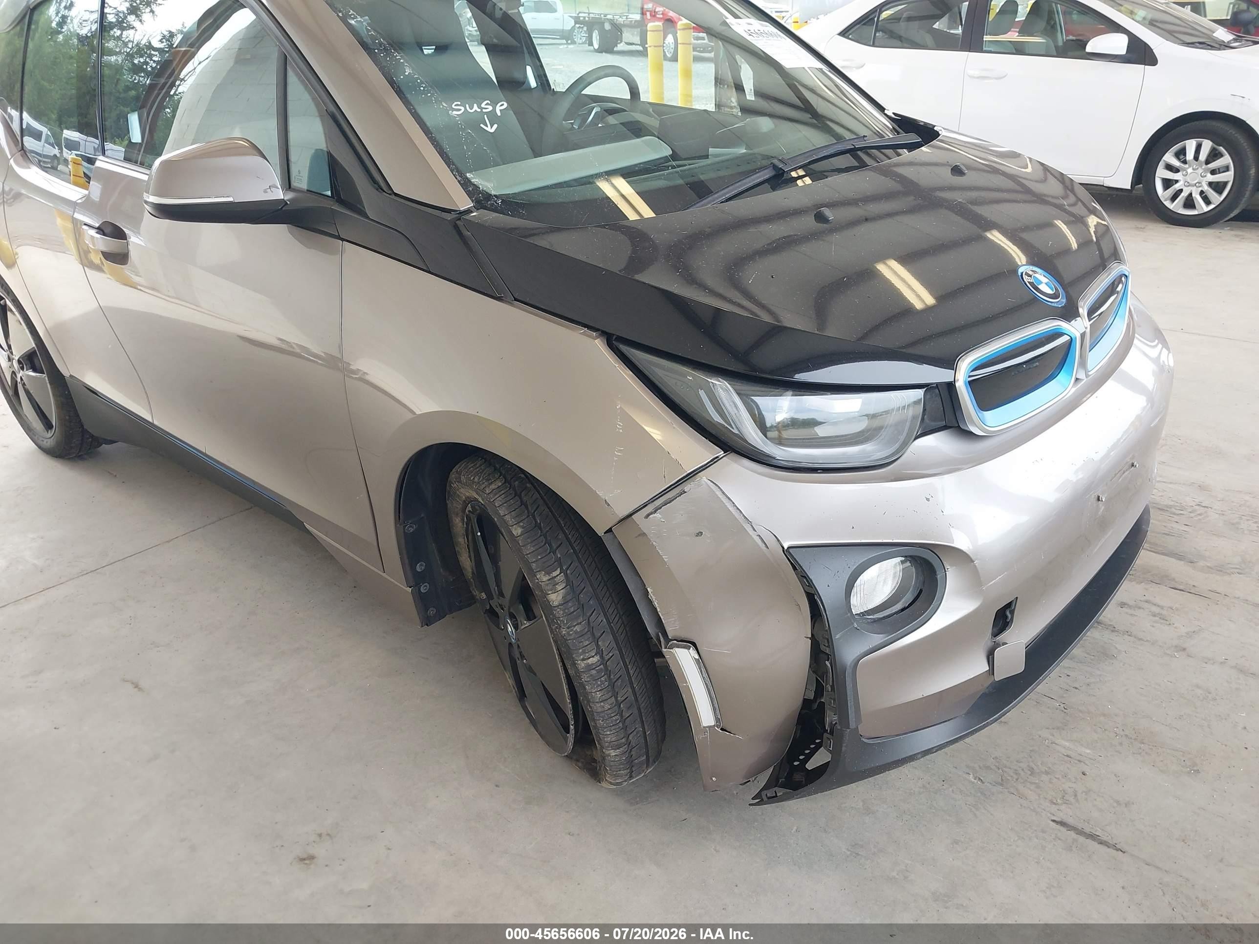 2014 Bmw I3 Gray vin: WBY1Z2C57EVX51408