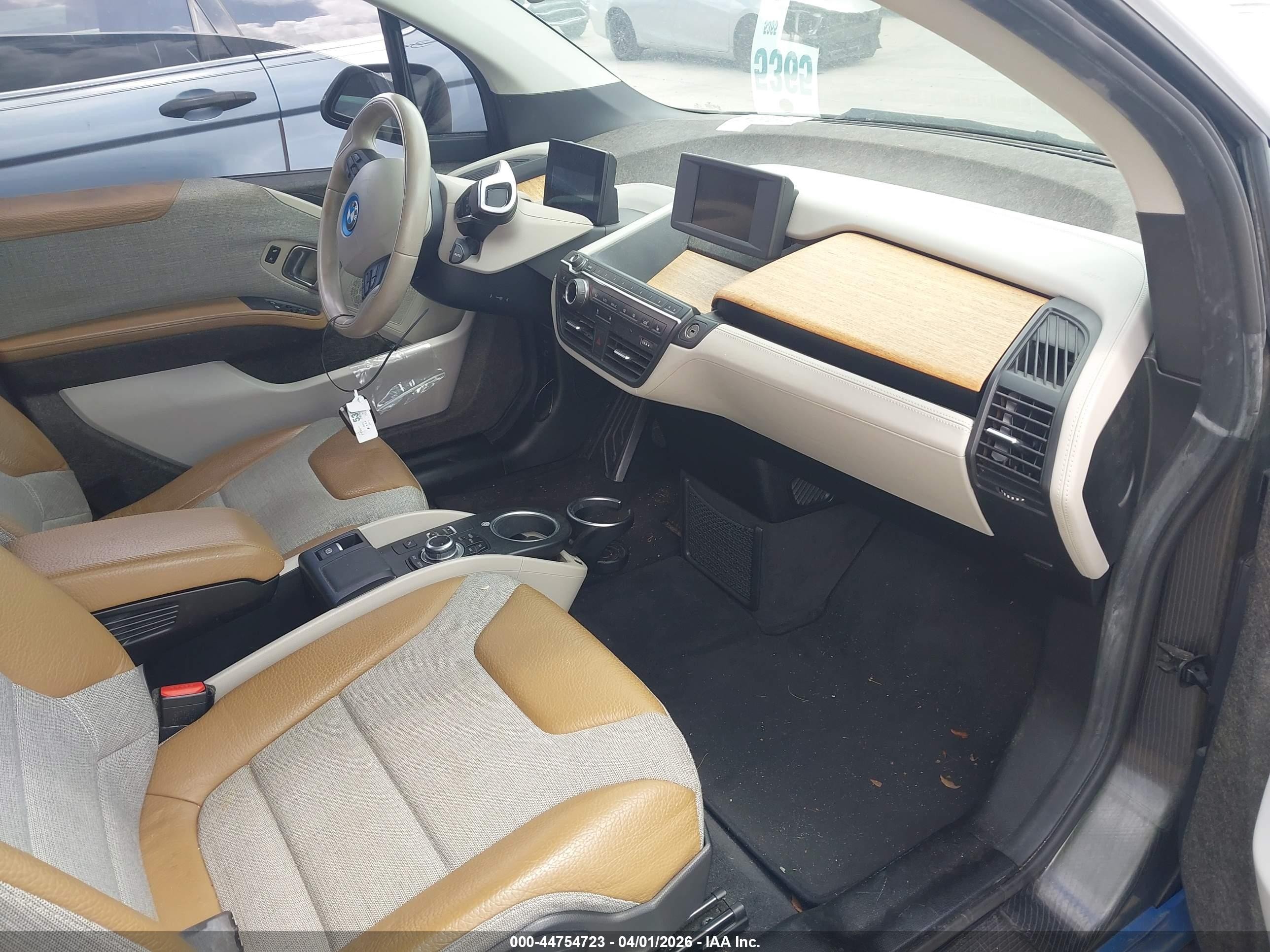 2014 Bmw I3 White vin: WBY1Z2C5XEV284274