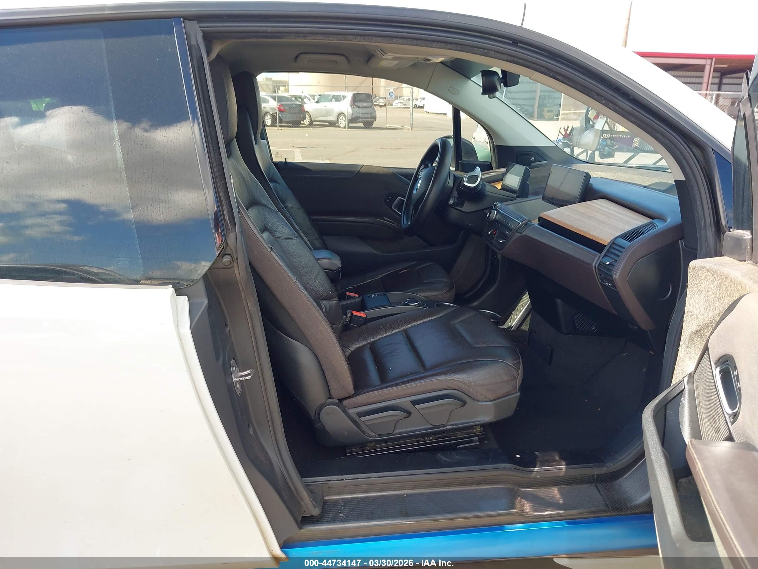 2015 Bmw I3 Base W/range Extender White vin: WBY1Z4C50FV279212