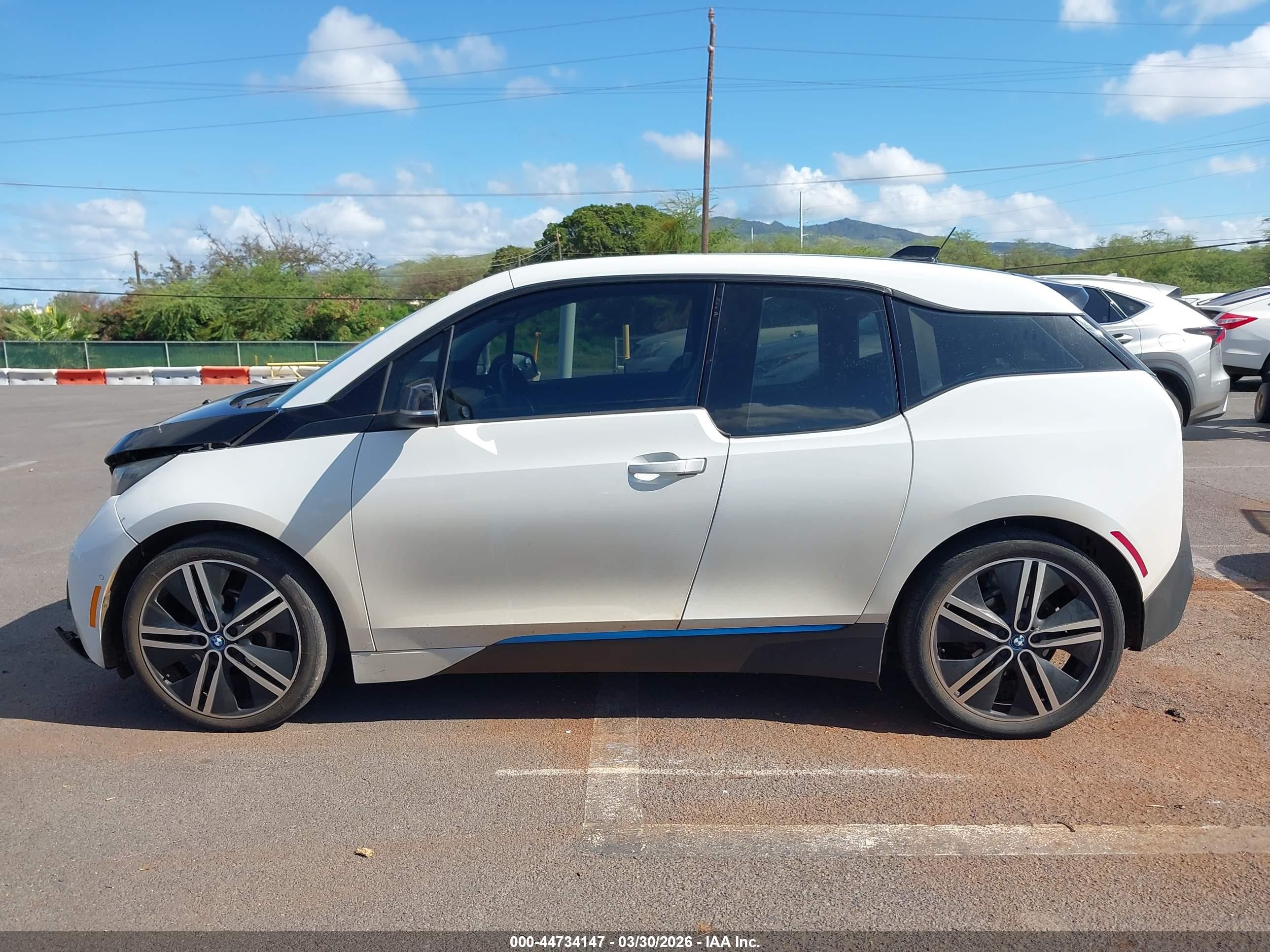 2015 Bmw I3 Base W/range Extender White vin: WBY1Z4C50FV279212