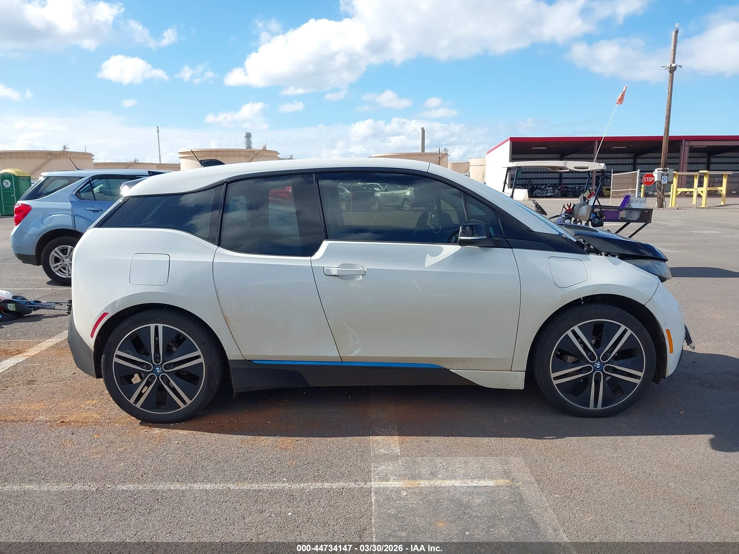 2015 Bmw I3 Base W/range Extender White vin: WBY1Z4C50FV279212