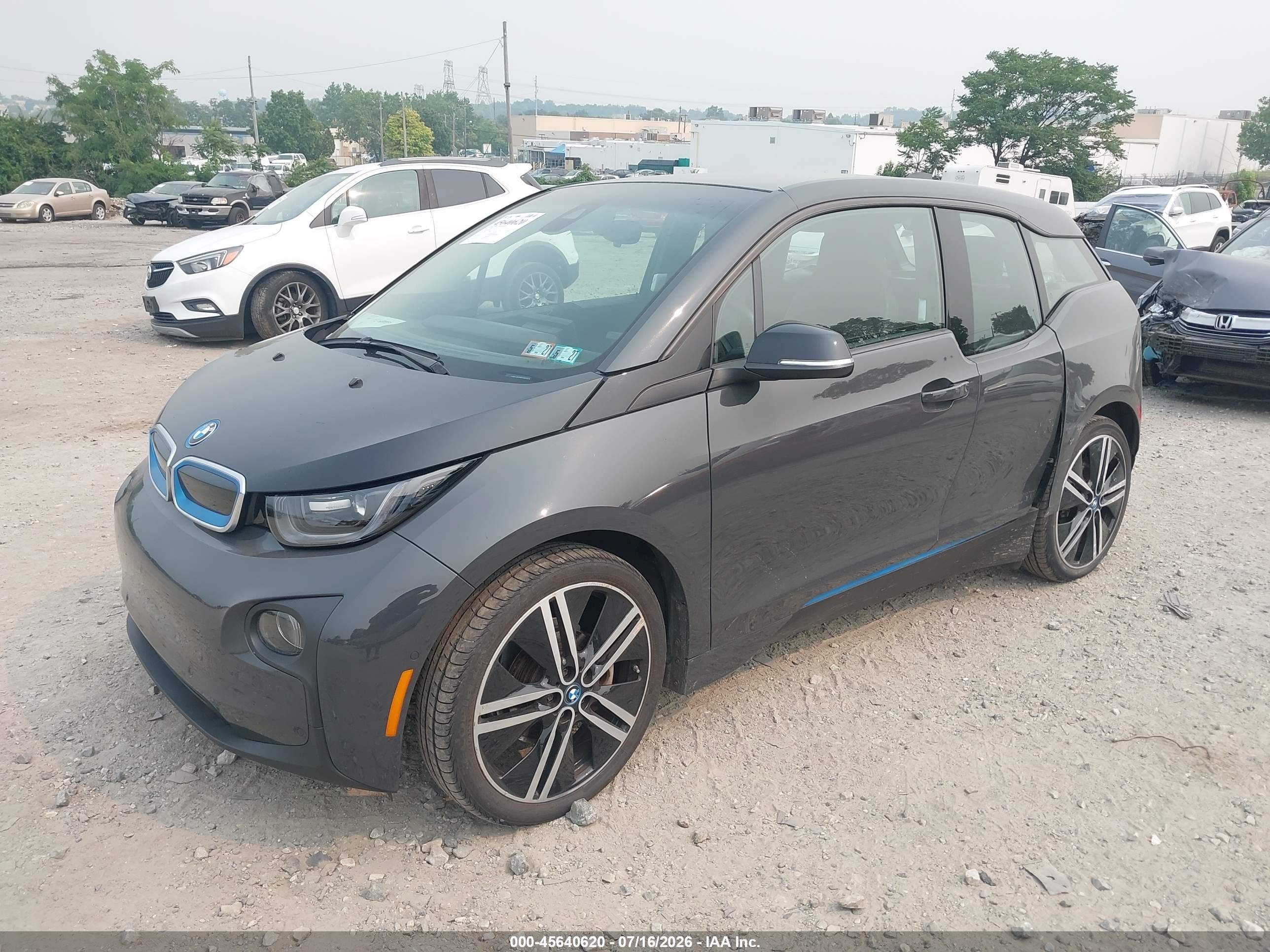 2015 Bmw I3 Base W/range Extender Gray vin: WBY1Z4C50FV500727