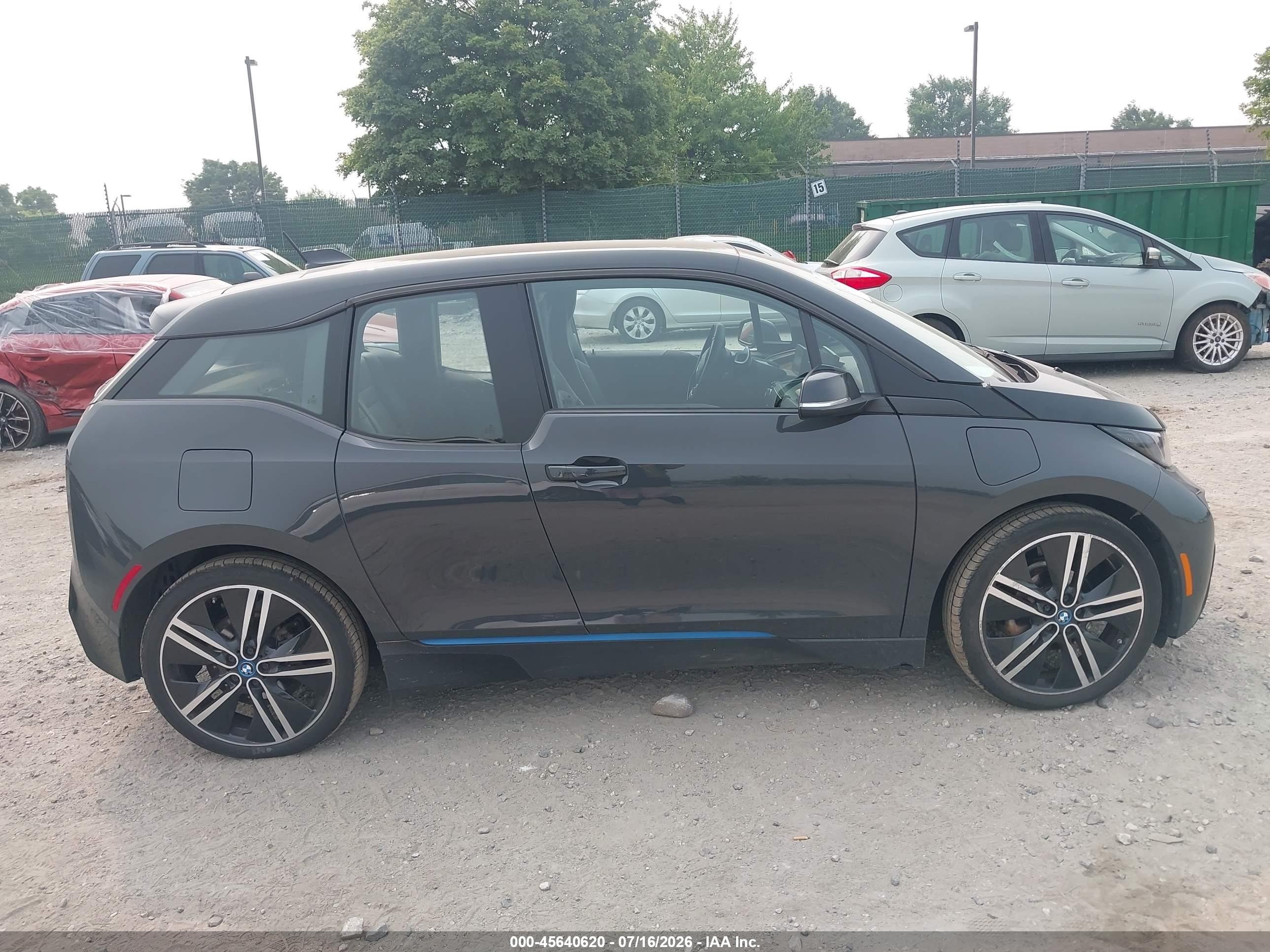 2015 Bmw I3 Base W/range Extender Gray vin: WBY1Z4C50FV500727