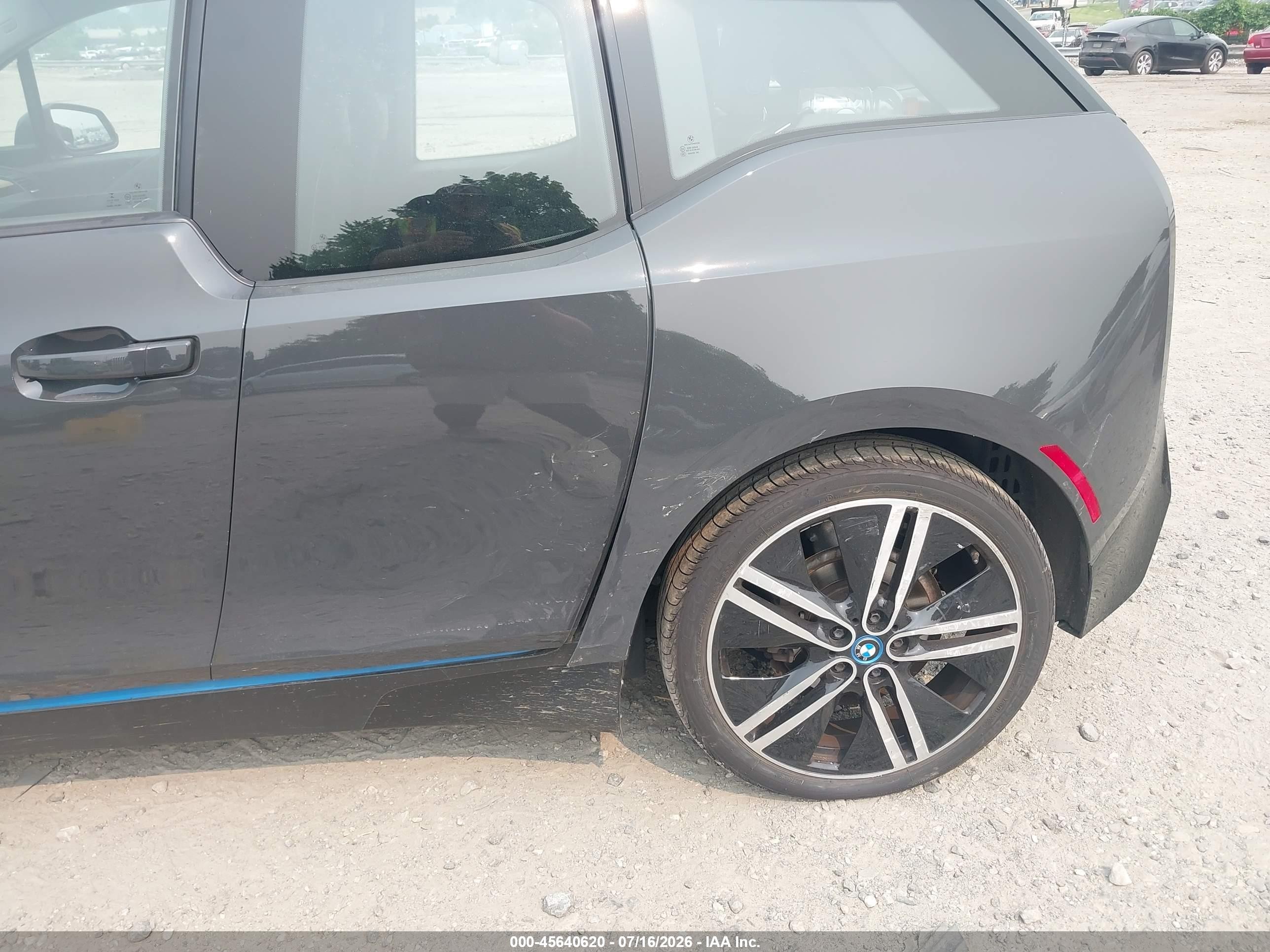 2015 Bmw I3 Base W/range Extender Gray vin: WBY1Z4C50FV500727