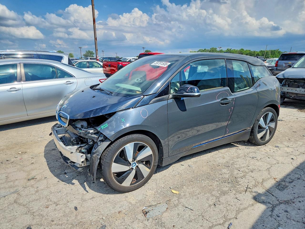 2015 Bmw I3 Rex Gray vin: WBY1Z4C50FV504454