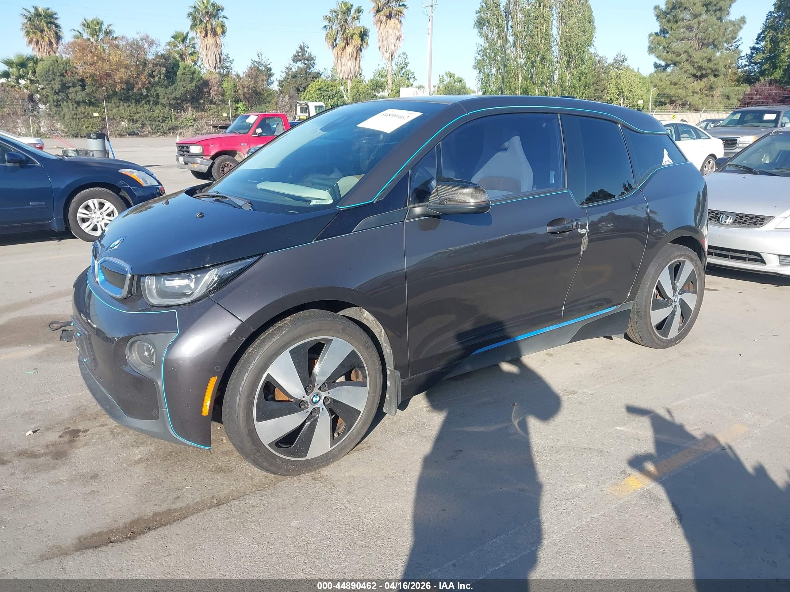 2015 Bmw I3 Base W/range Extender Gray vin: WBY1Z4C51FV279316