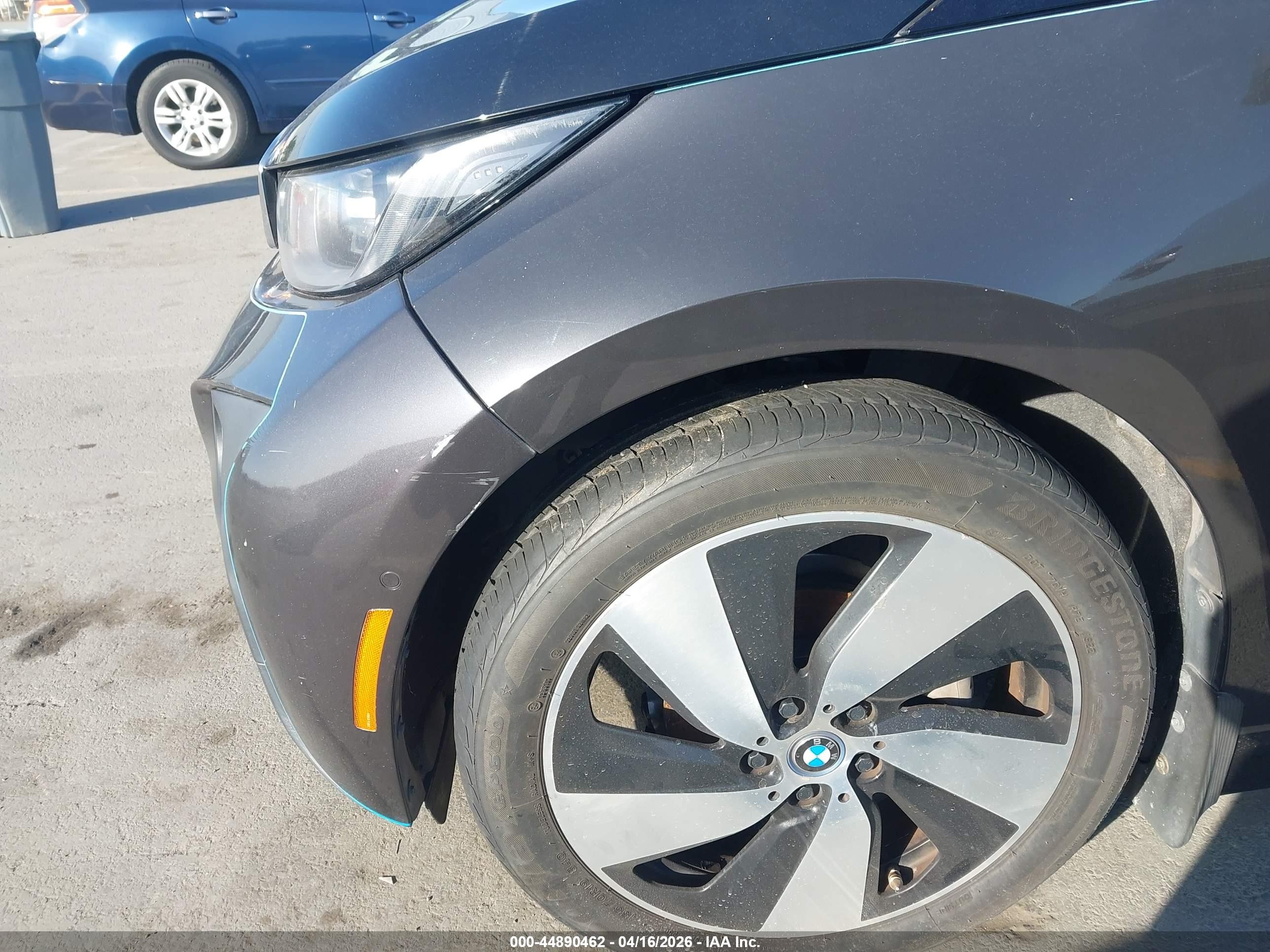 2015 Bmw I3 Base W/range Extender Gray vin: WBY1Z4C51FV279316